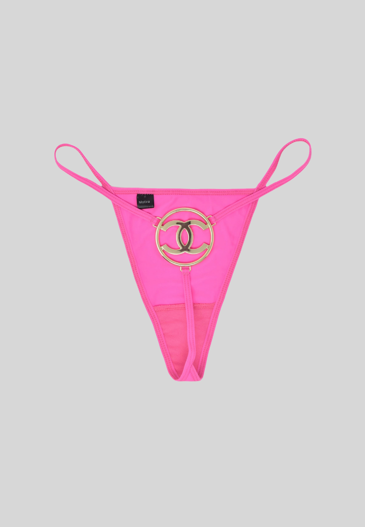 Chanel Reworked Thong | Hot Pink