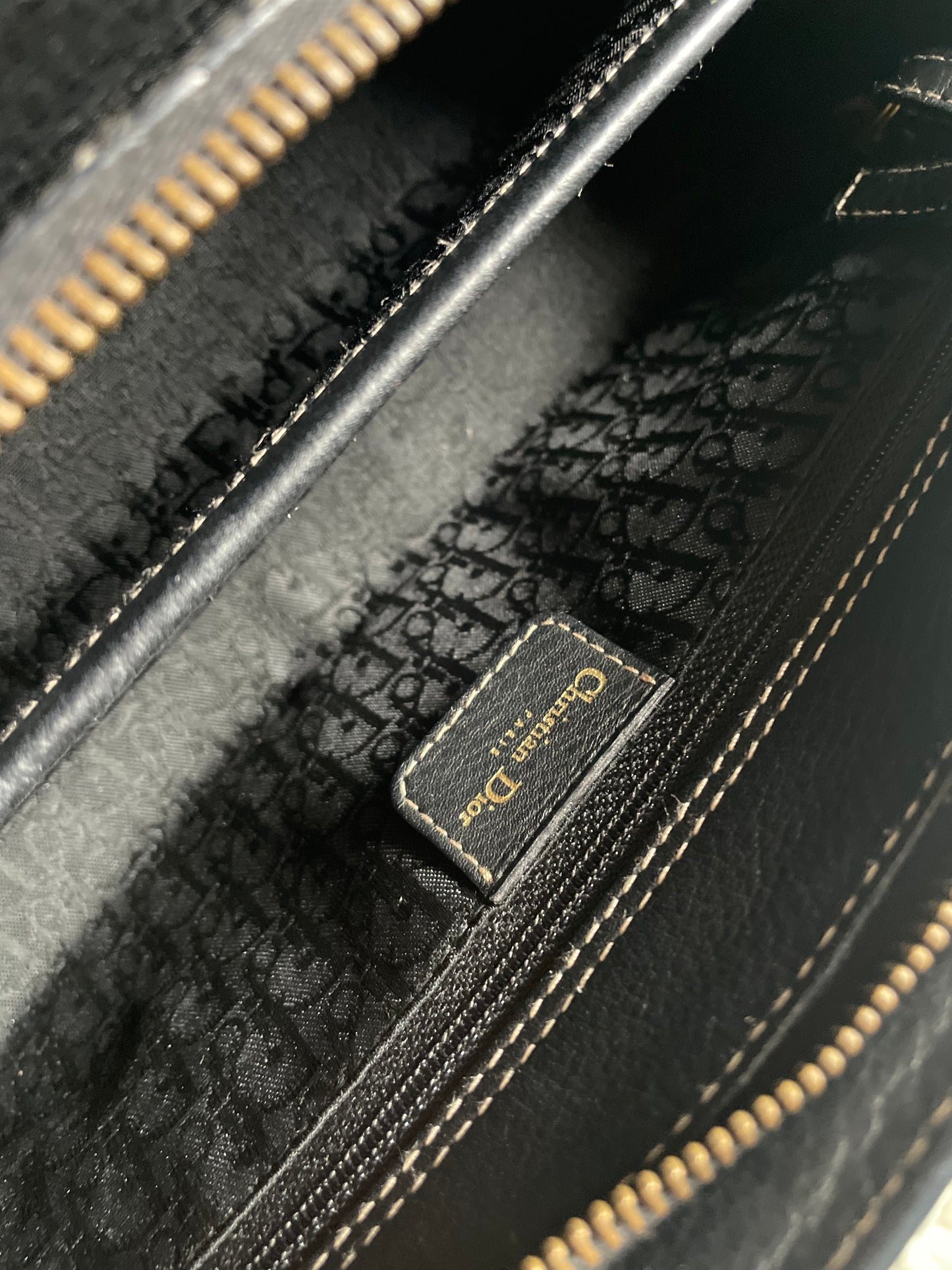 Christian Dior East West Lady Calfskin Handbag