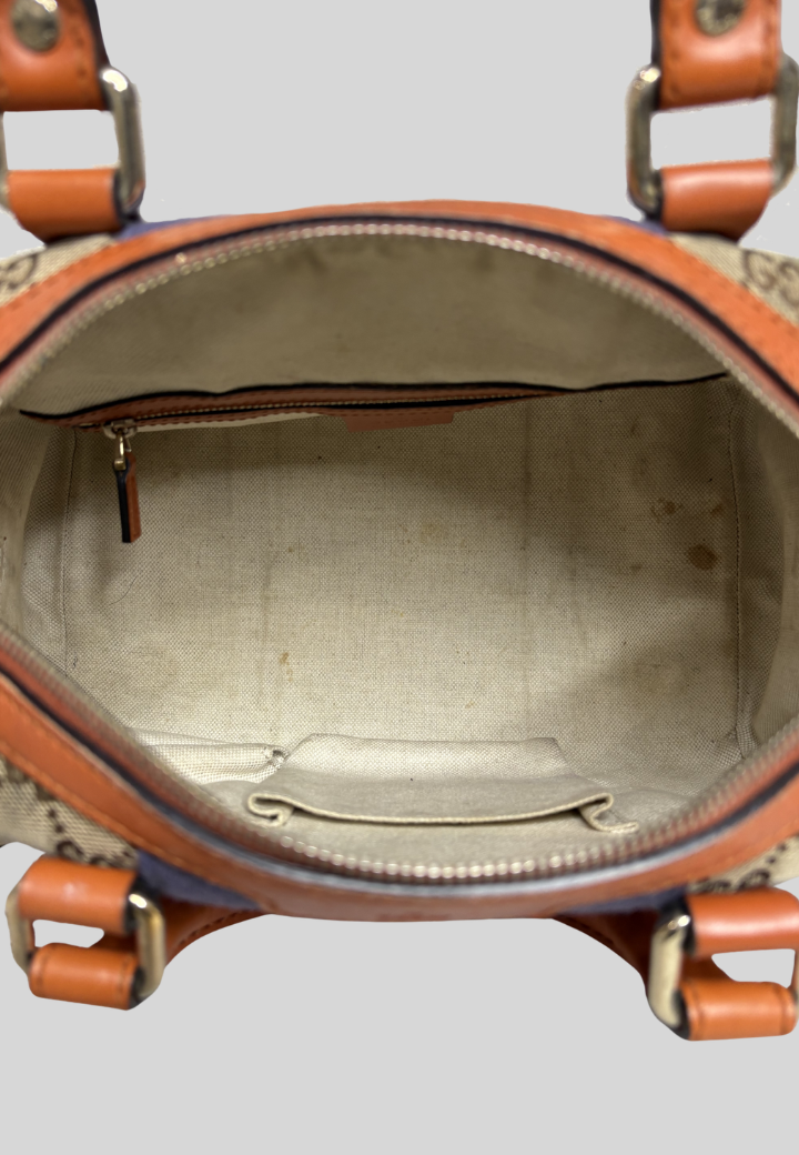 Gucci Small GG Canvas Web Joy Boston Bag
