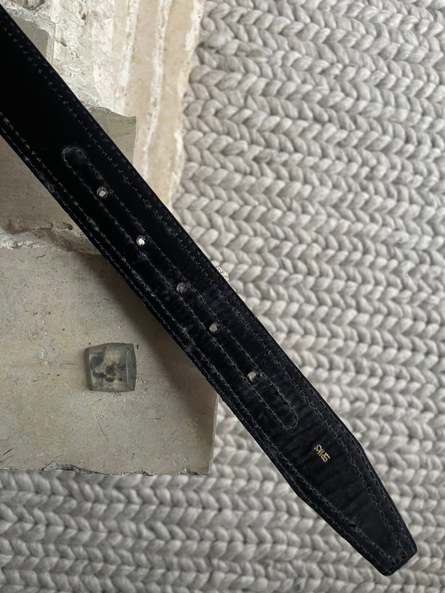 Vintage Burberry's Leather Nova Check Belt