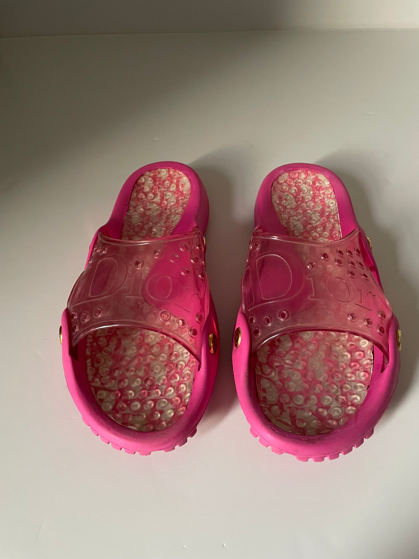 Dior Trotter Monogram Jelly Slides