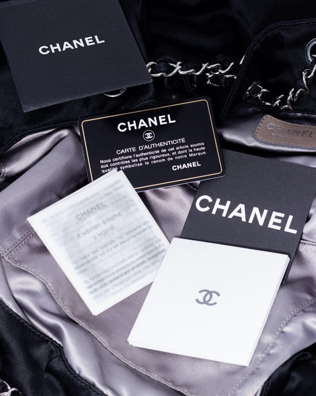 Chanel Satin Melrose Cabas Large Tote