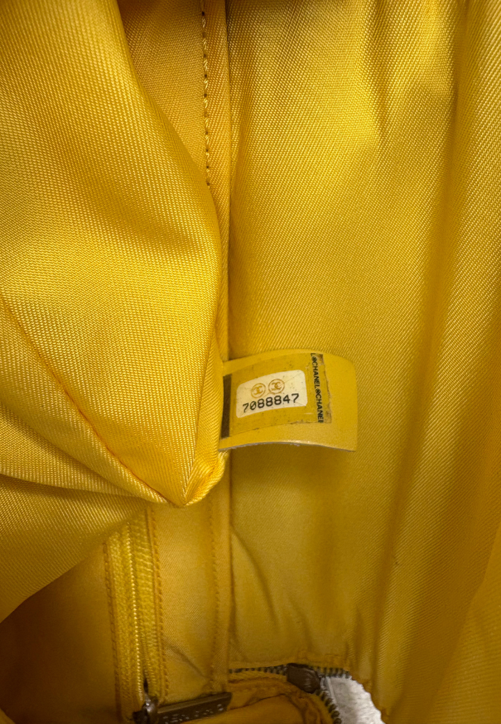 Chanel Yellow New Travel Line Yellow Backpack