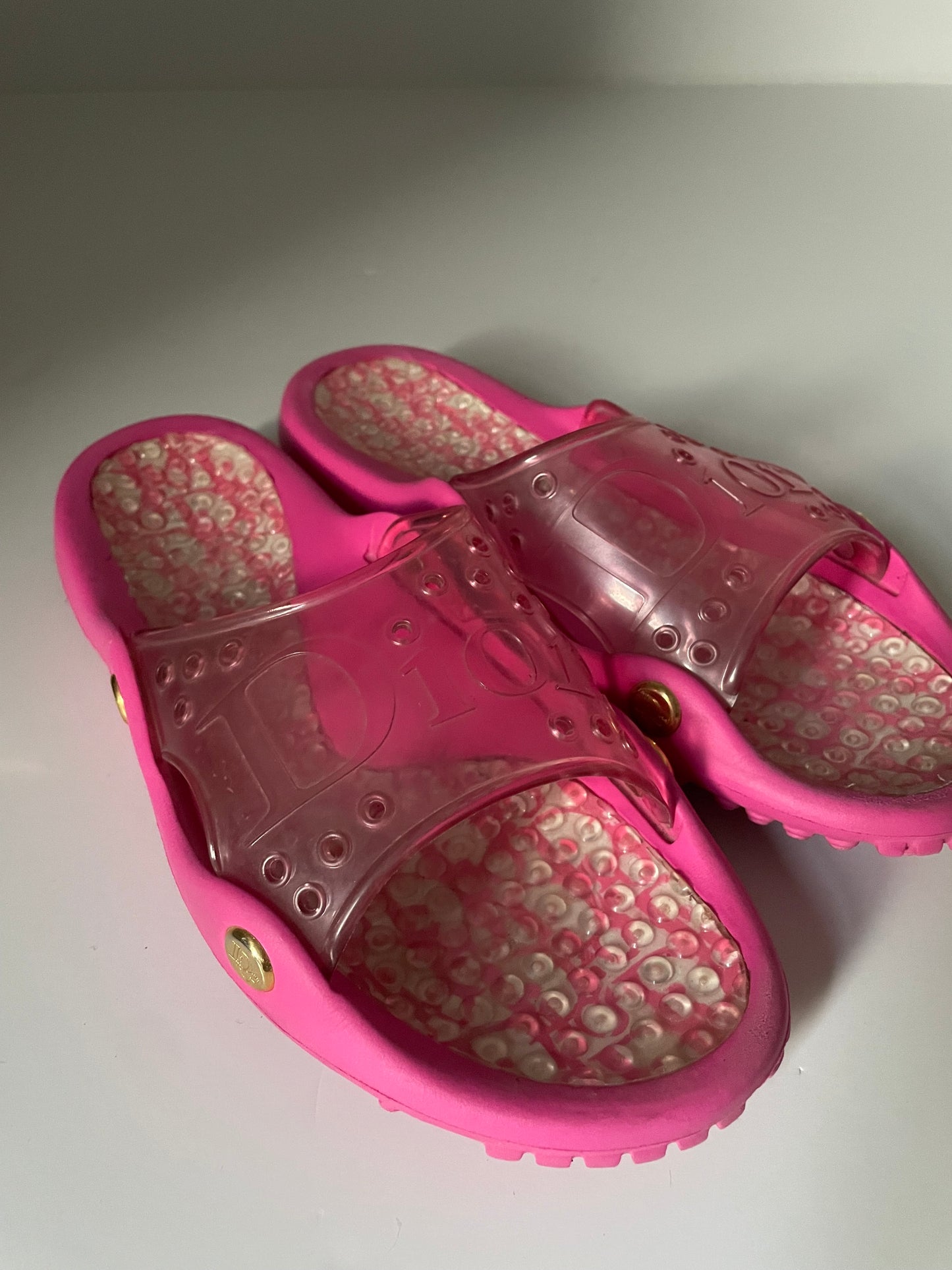 Dior Trotter Monogram Jelly Slides