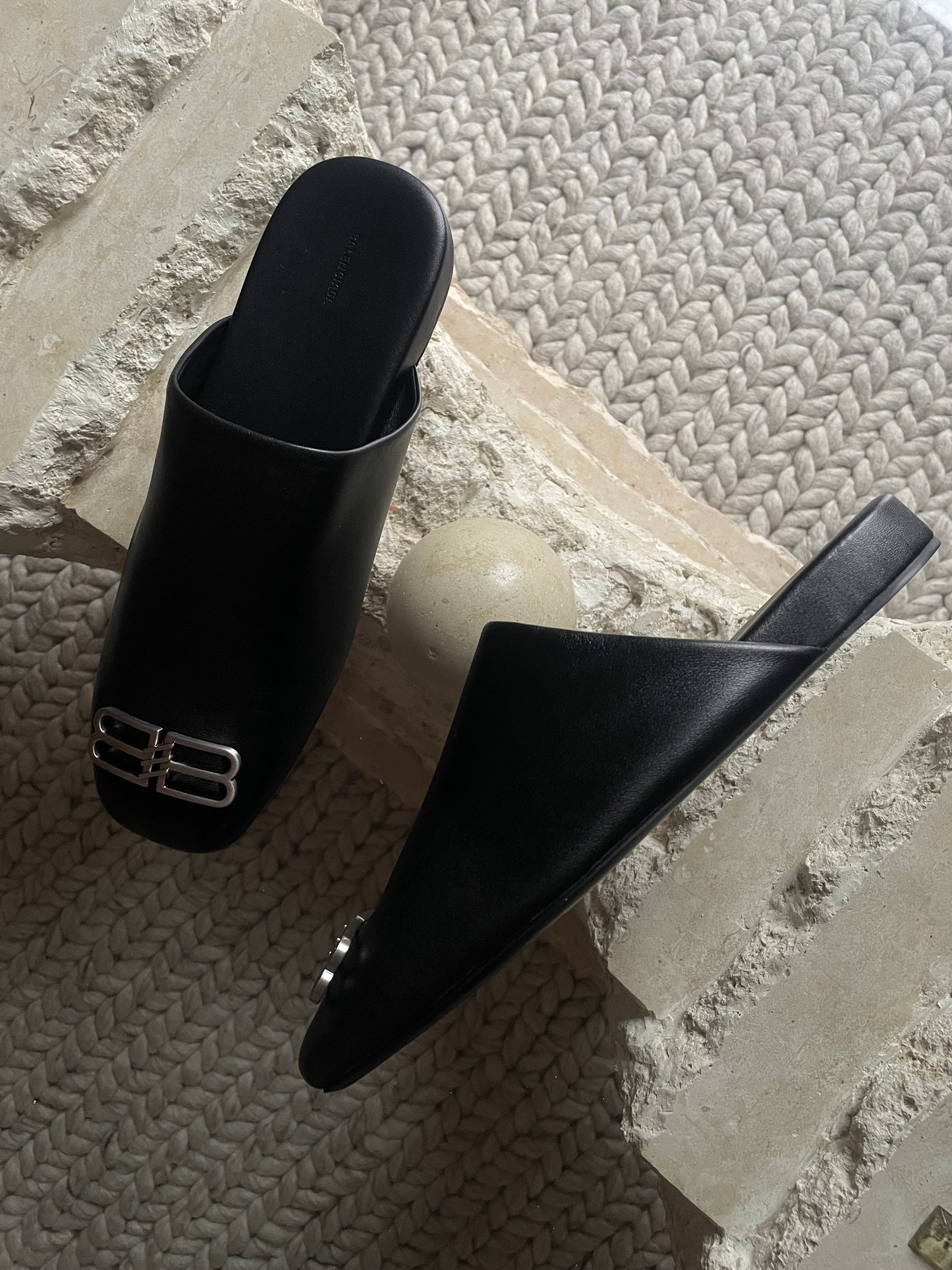 Balenciaga Men's Cosy BB Mule