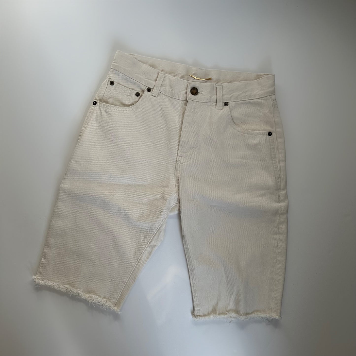 Saint Laurent Mid-Rise Slim Cut Shorts