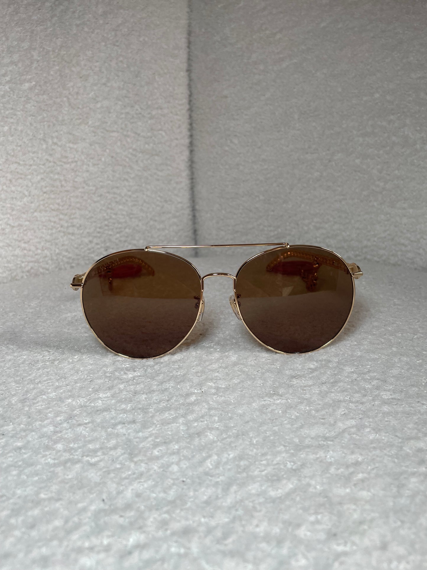 Gucci GG Round Frame Charm Sunglasses