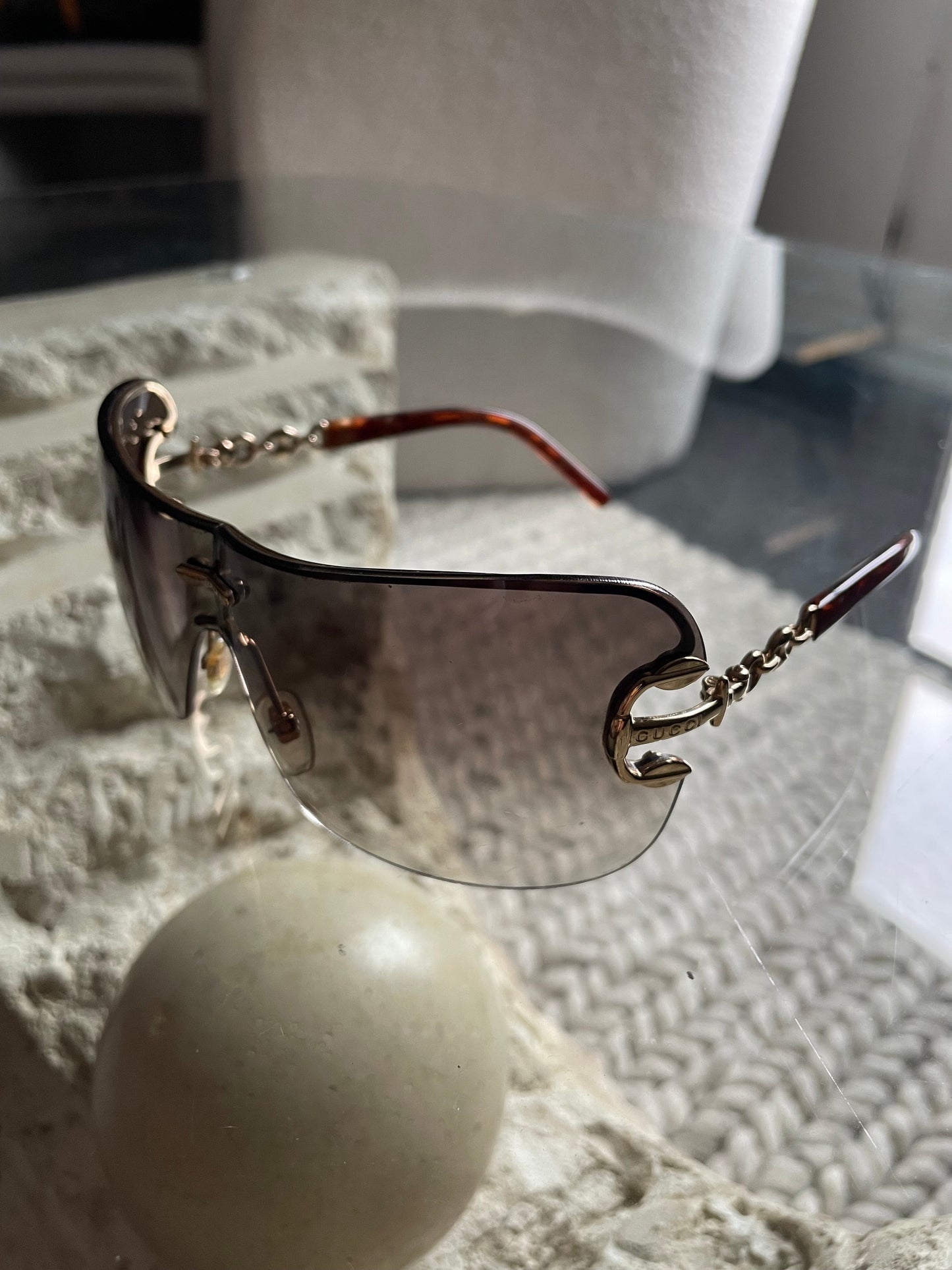 Gucci Shield Gradient Sunglasses