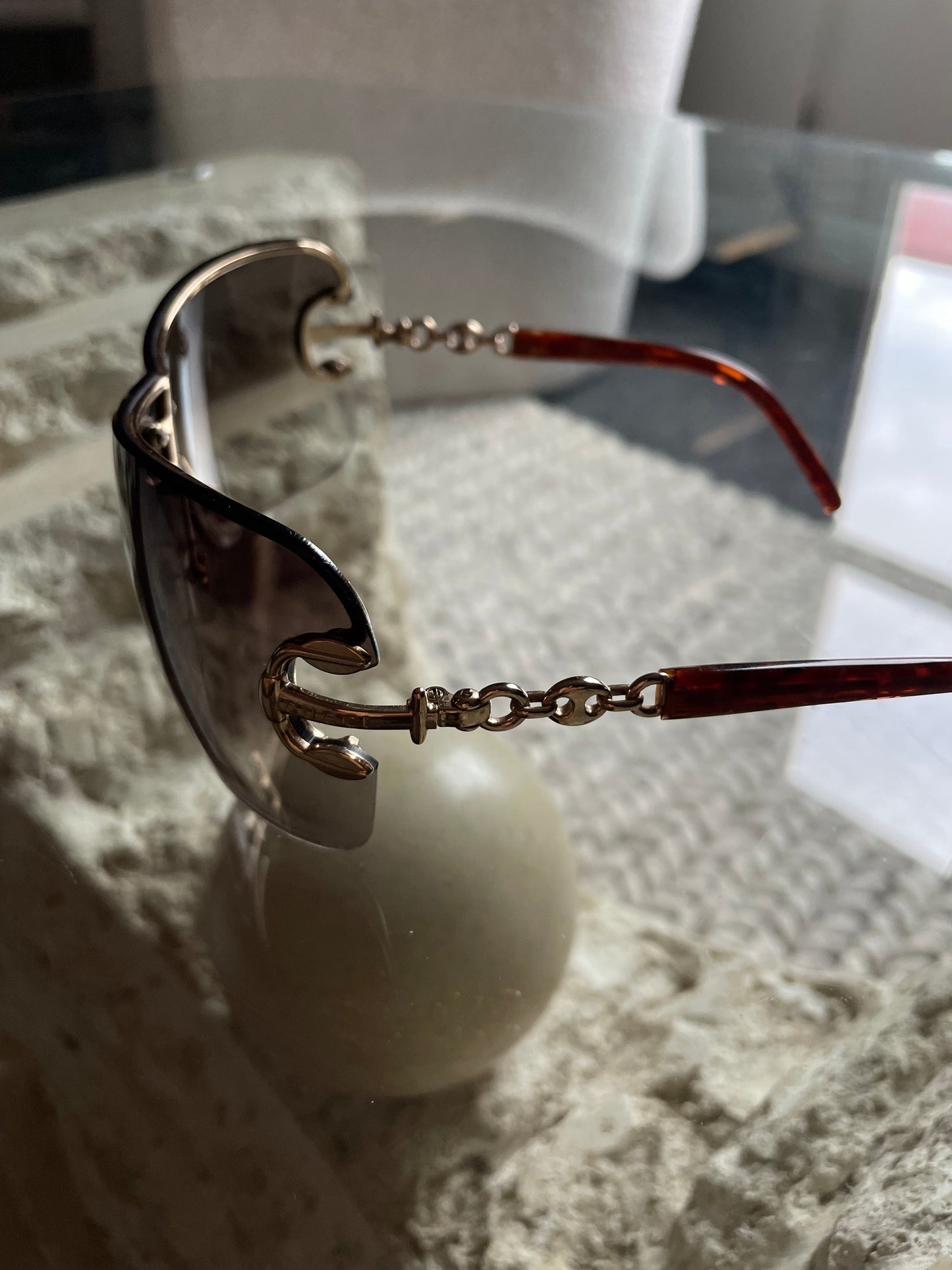 Gucci Shield Gradient Sunglasses