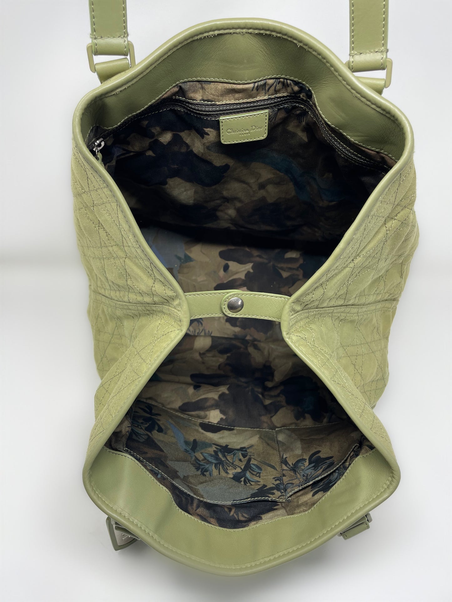 Christian Dior Cannage Military Tote Bag