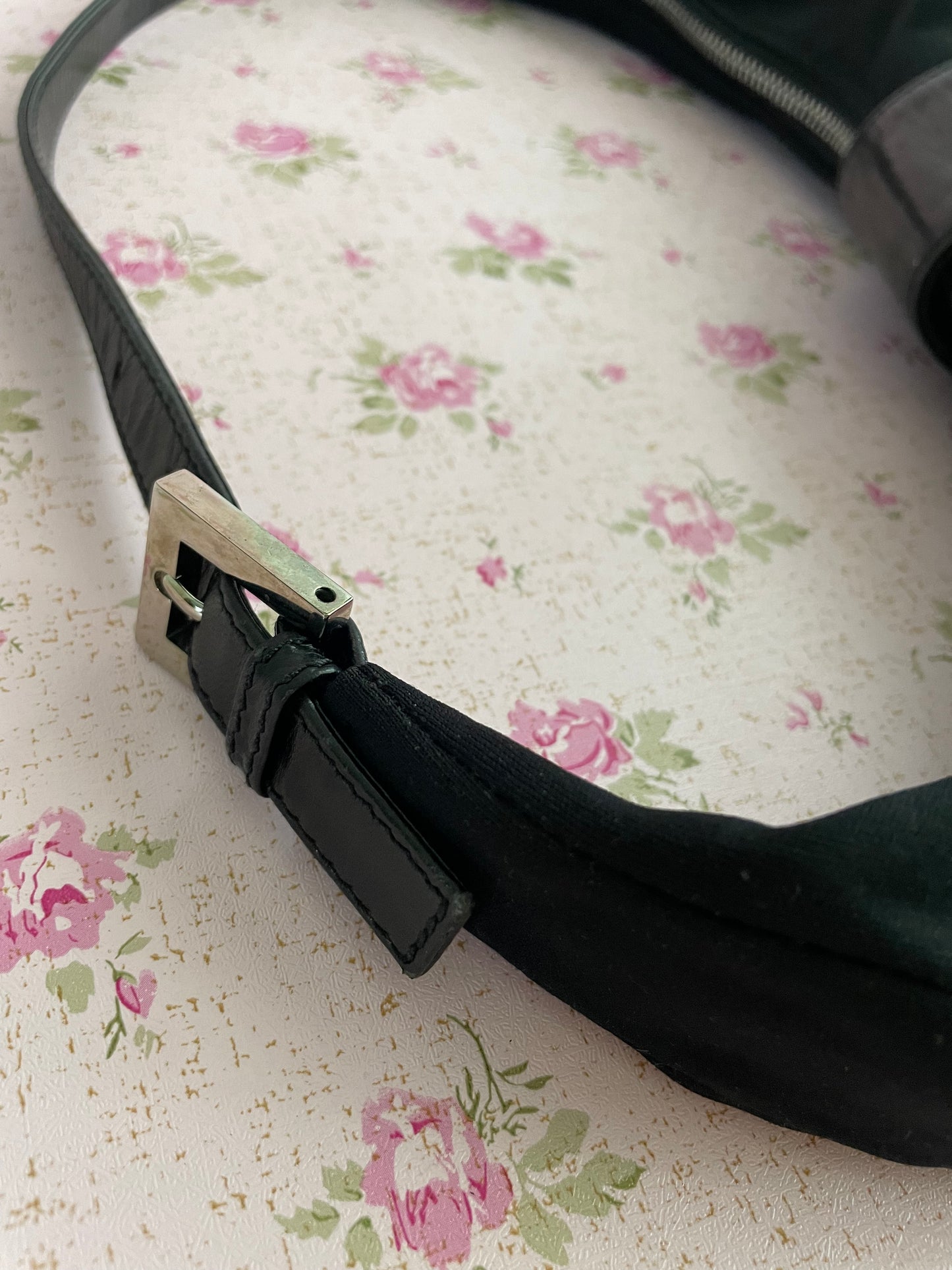 Fendi Mama Black Half Moon Croissant Shoulder Bag