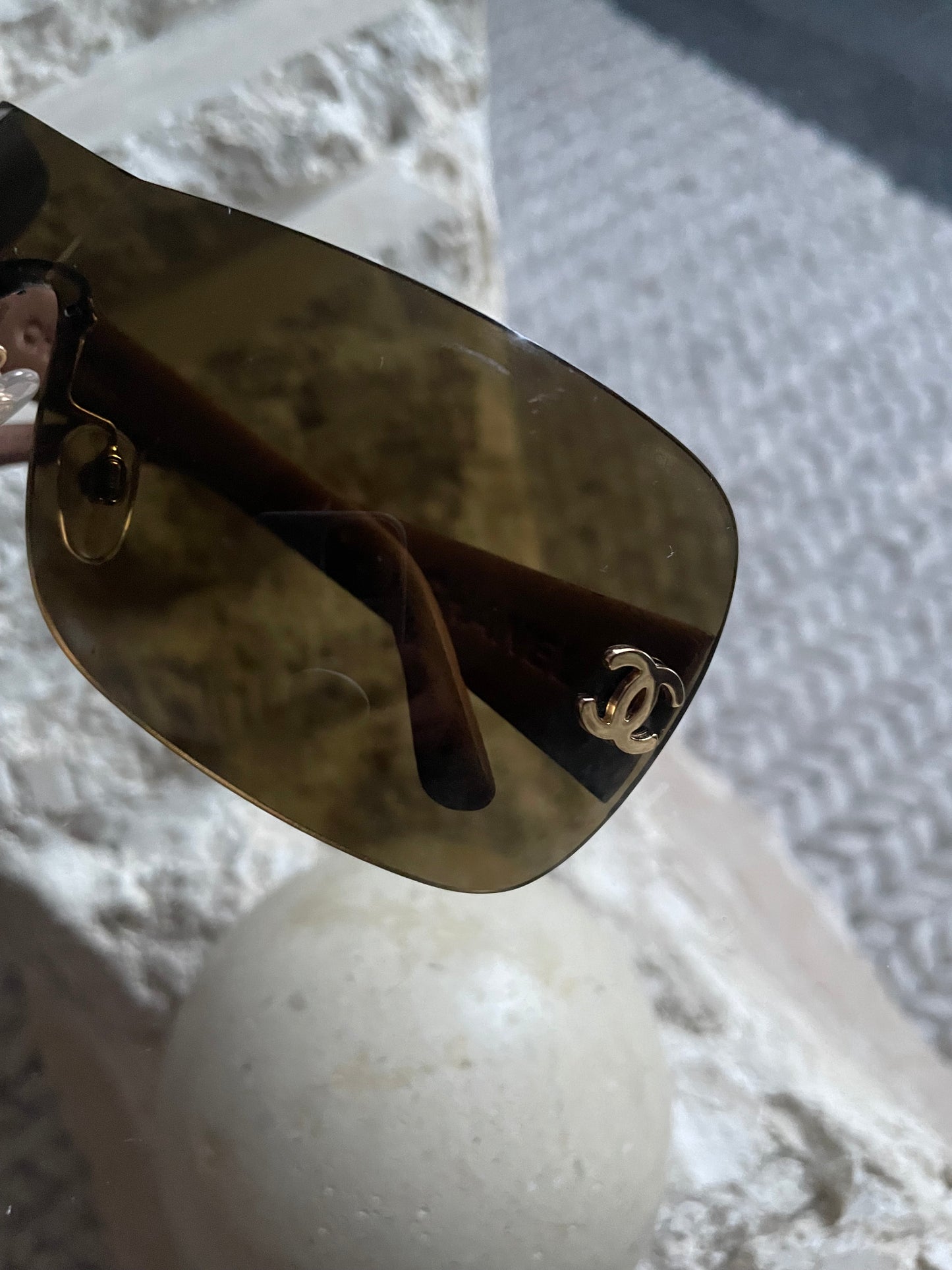 Chanel Shield Quilted Sunglasses