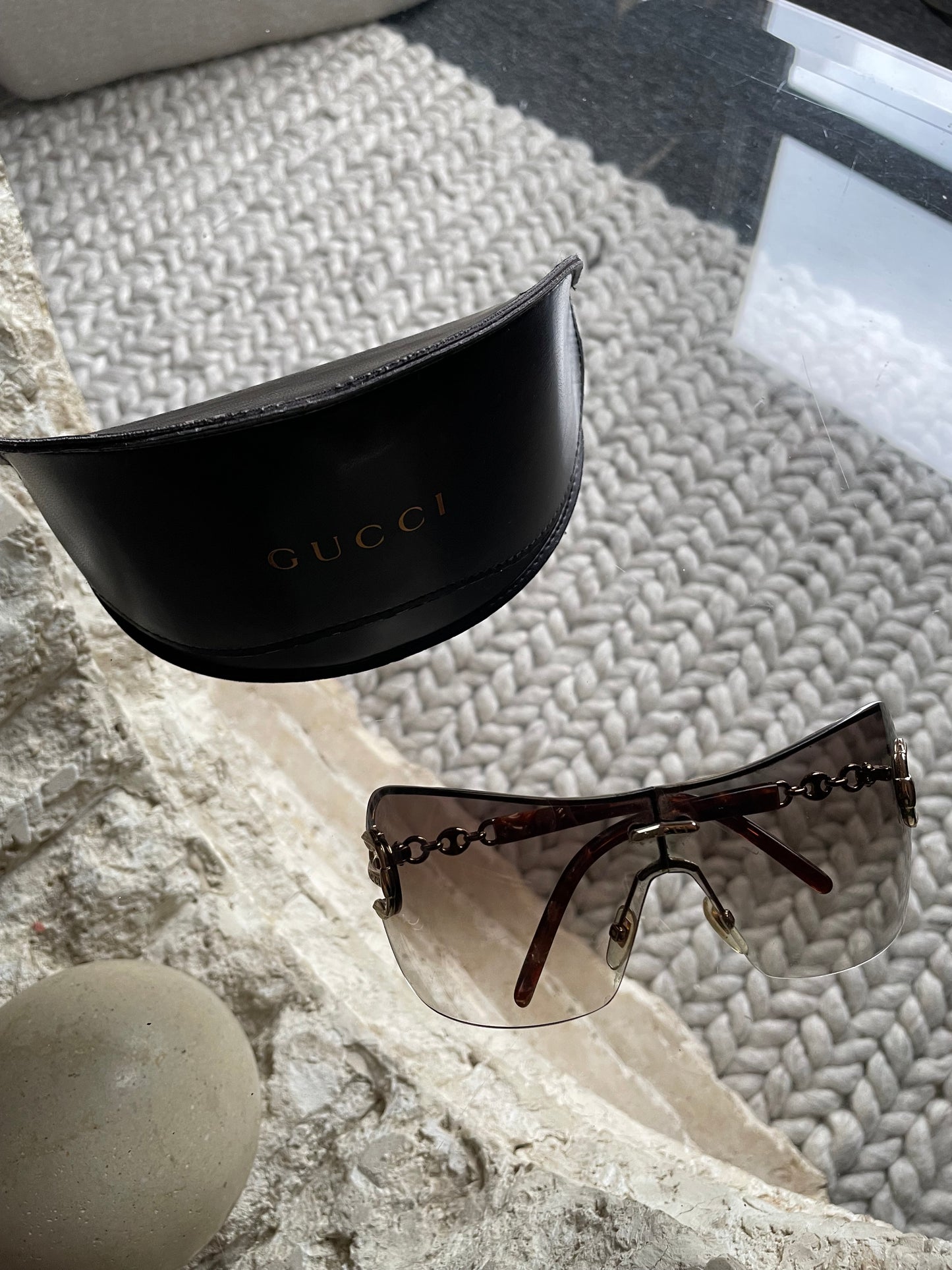 Gucci Shield Gradient Sunglasses