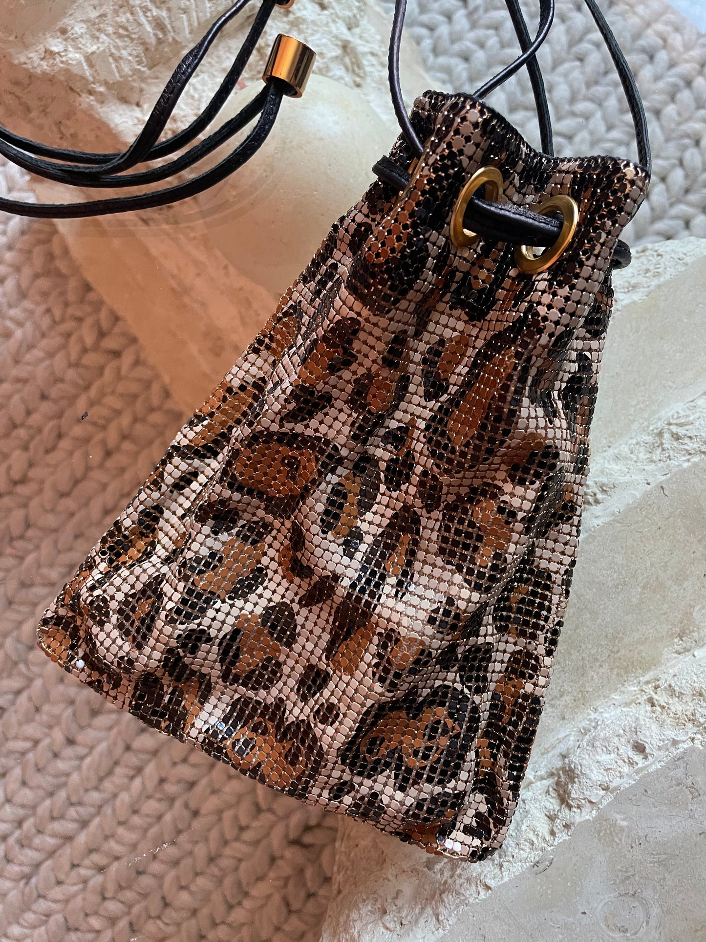 Tory Burch Cheetah Chainmail Bag