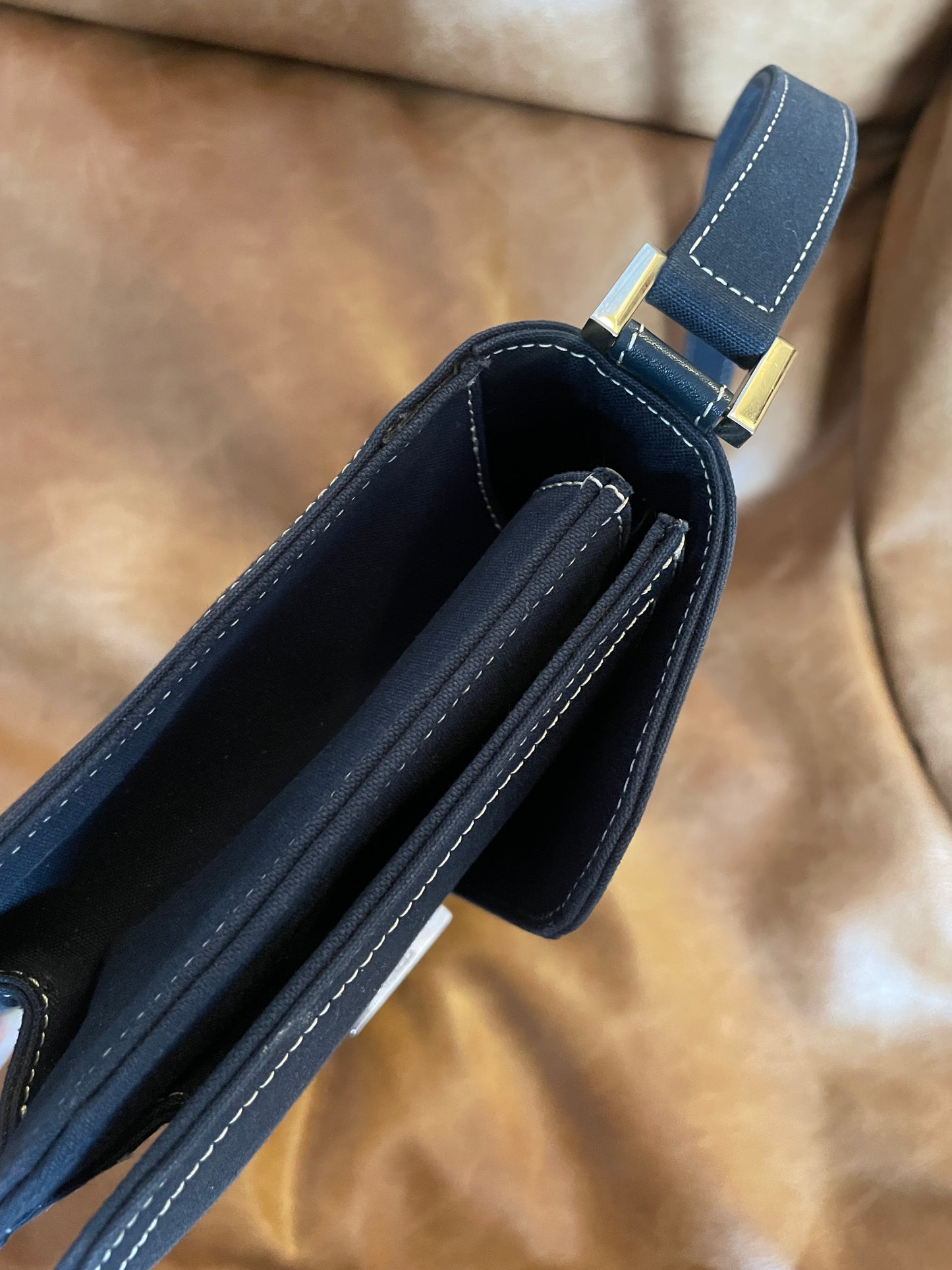 Fendi Denim Accordion Baguette