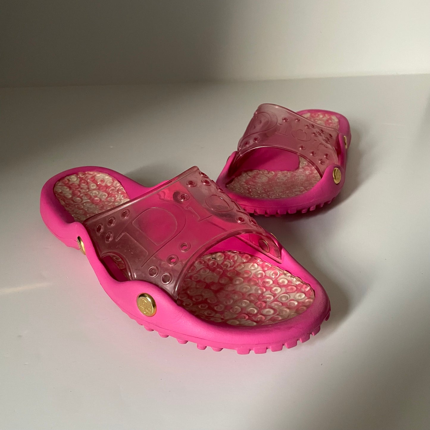 Dior Trotter Monogram Jelly Slides