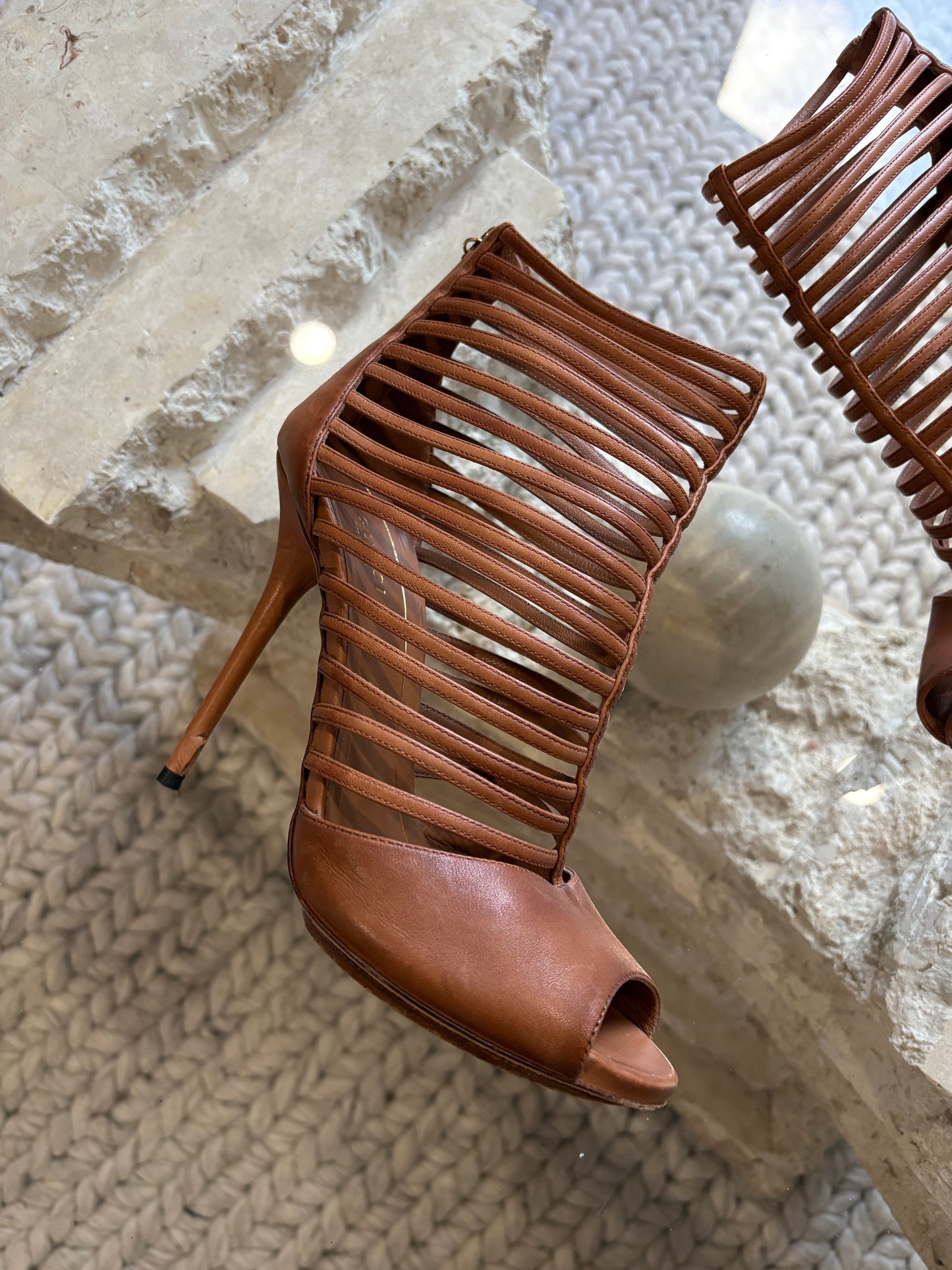Gucci Leather Gladiator Sandals