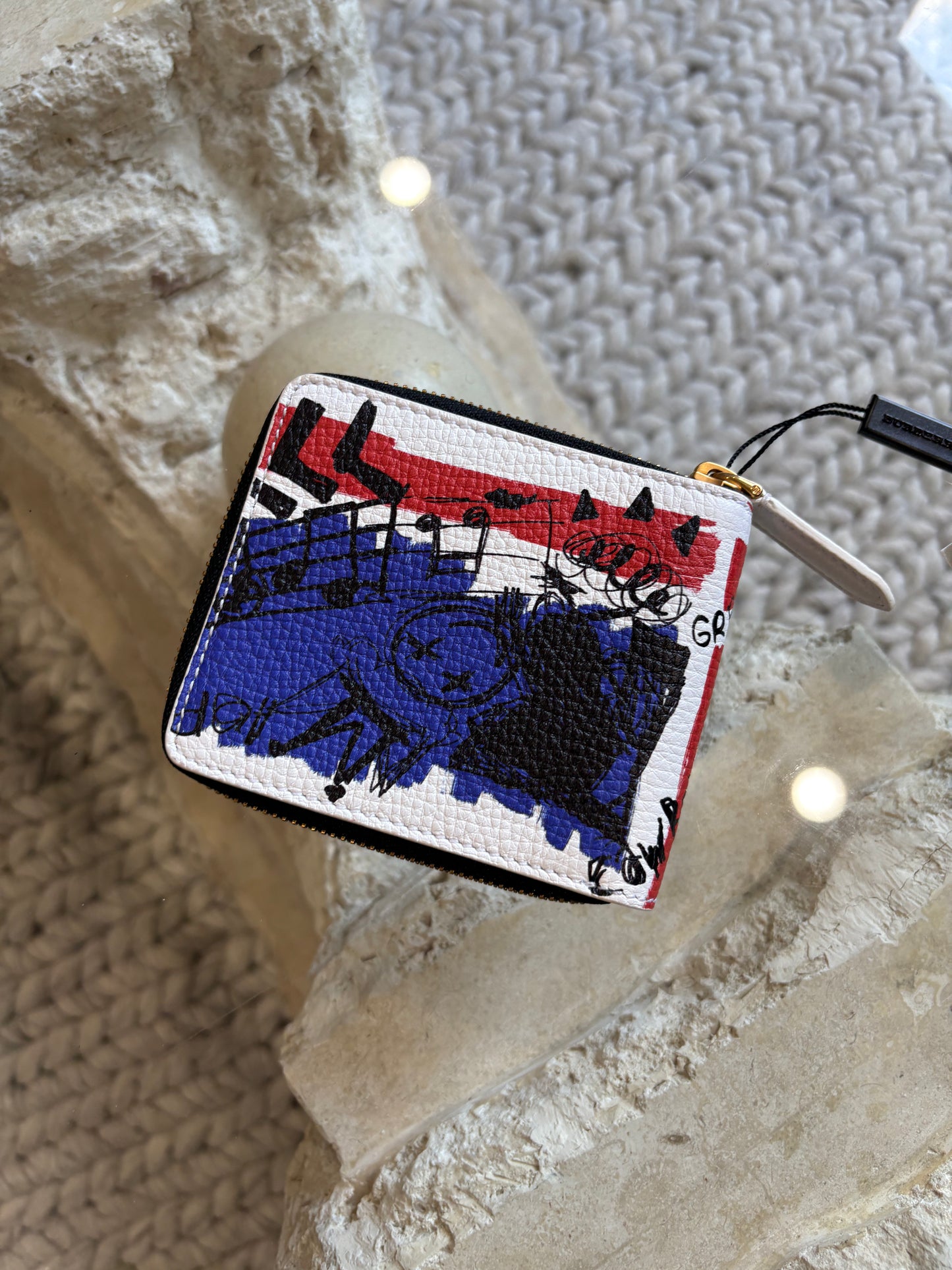 Burberry Sketch Union Jack Zip Wallet