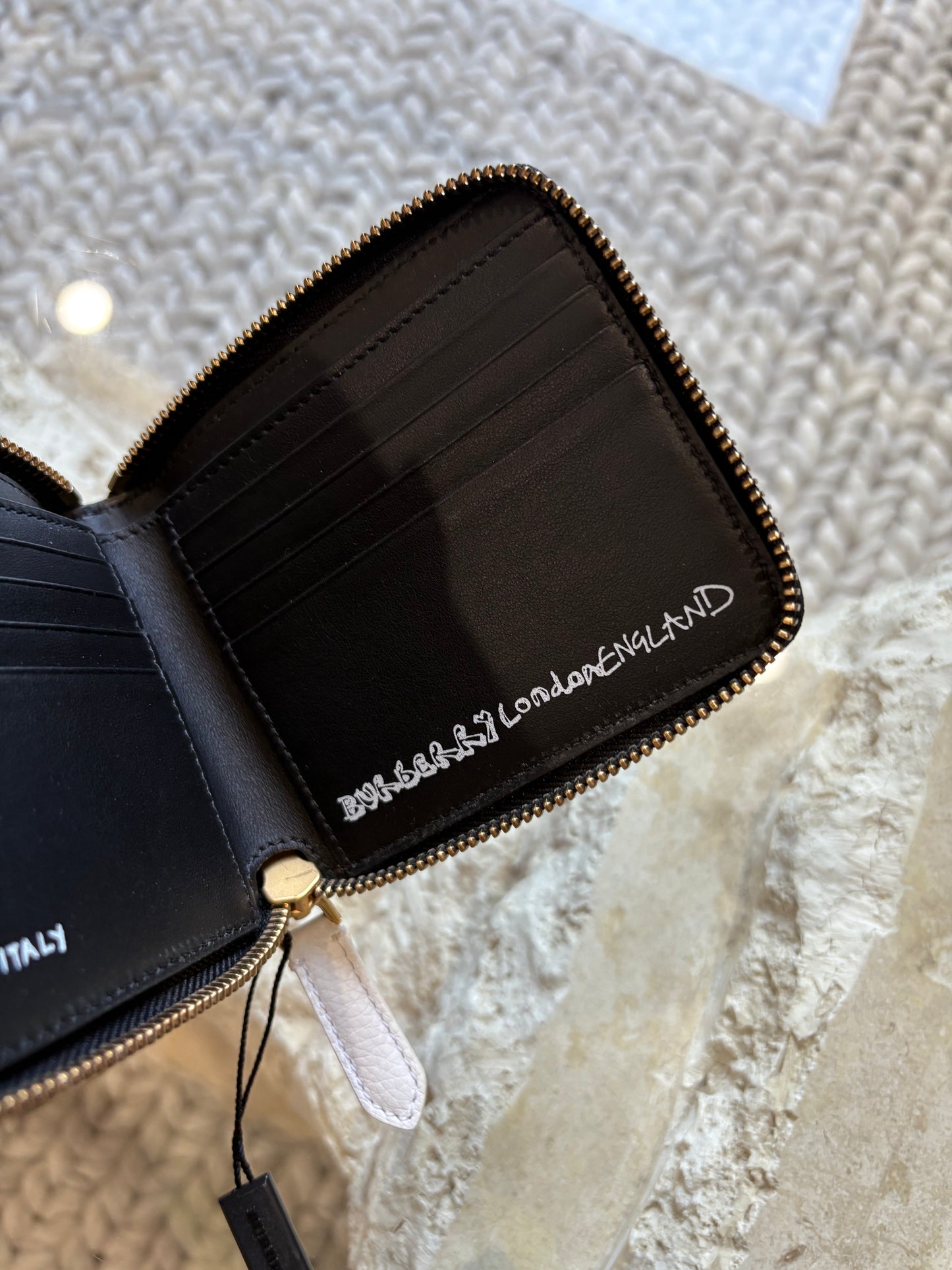 Burberry Sketch Union Jack Zip Wallet
