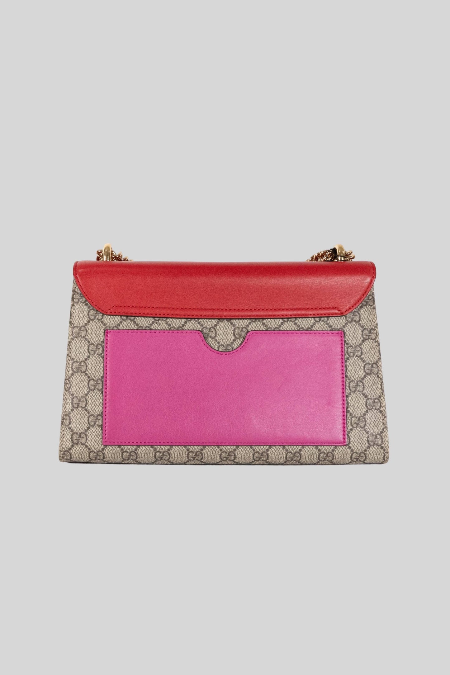 Gucci Multicolor GG Supreme Canvas Padlock Shoulder Bag