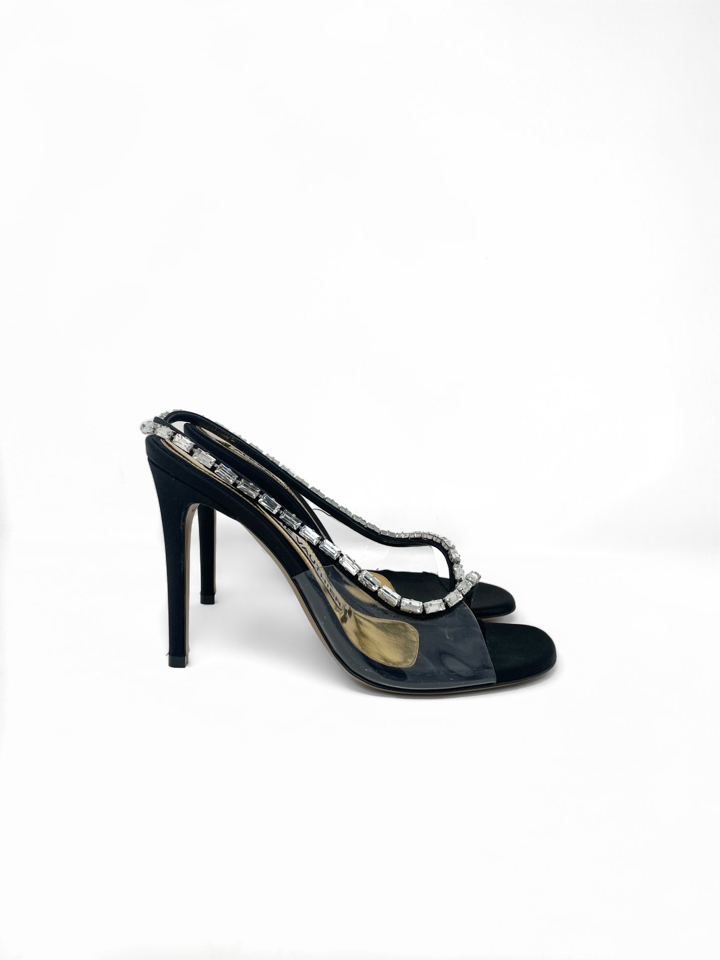 Alexandre Vauthier Elizabeth 100mm Crystal-Embellished Sandals