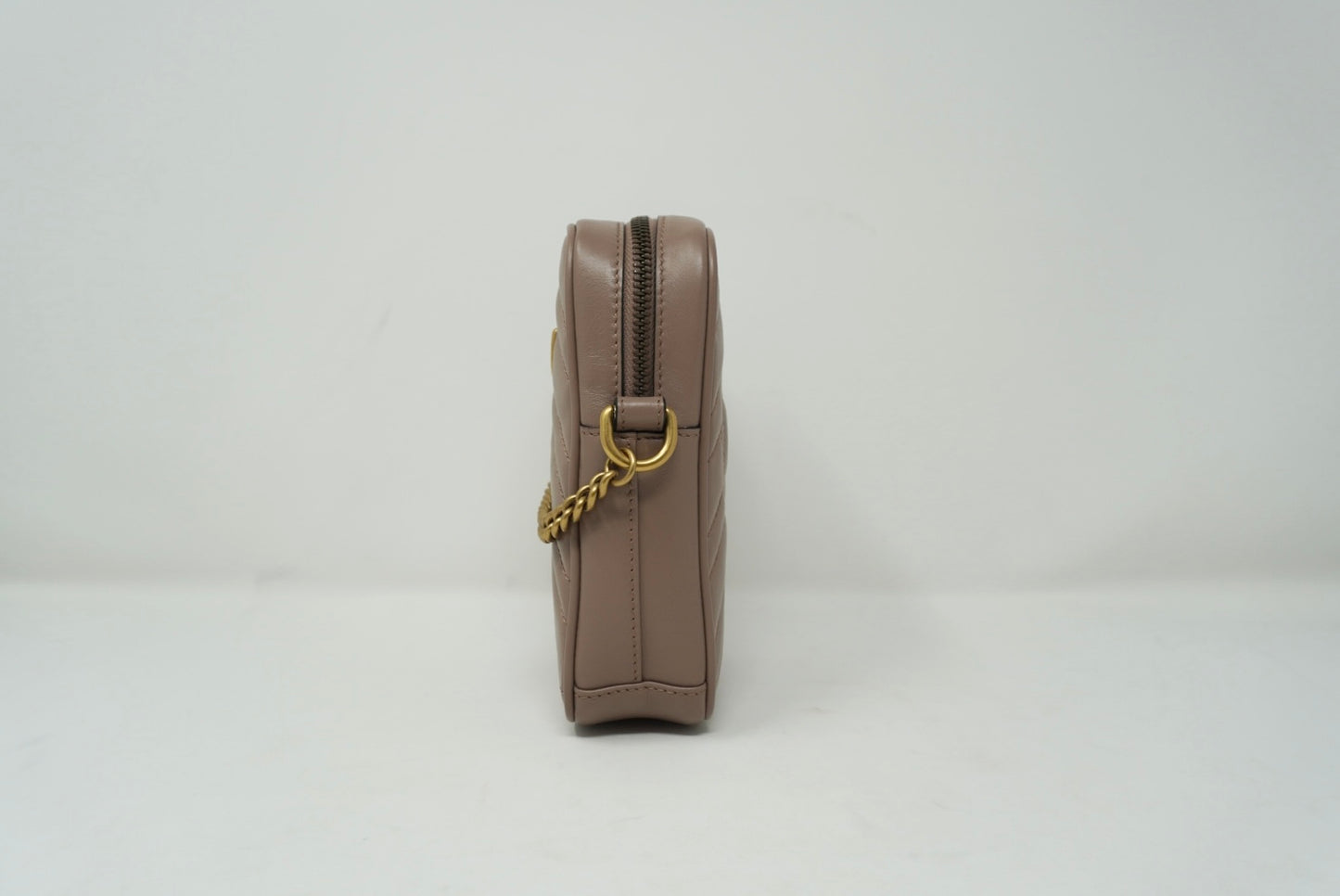 Gucci GG Marmont Mini Quilted Leather Pouch on Chain