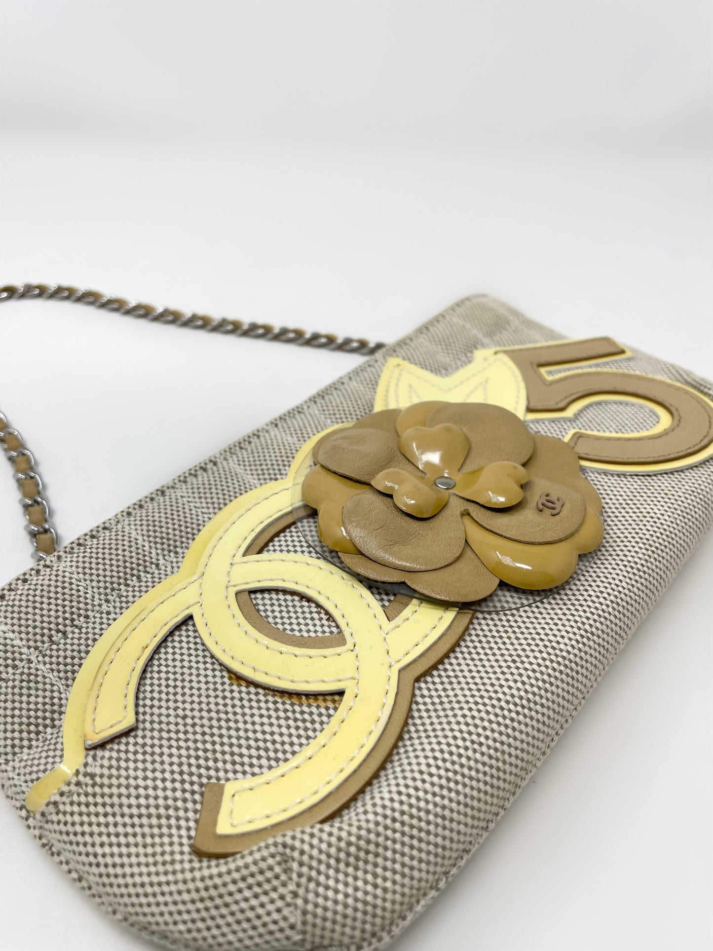 Chanel Camellia No.5 Quilted Pochette