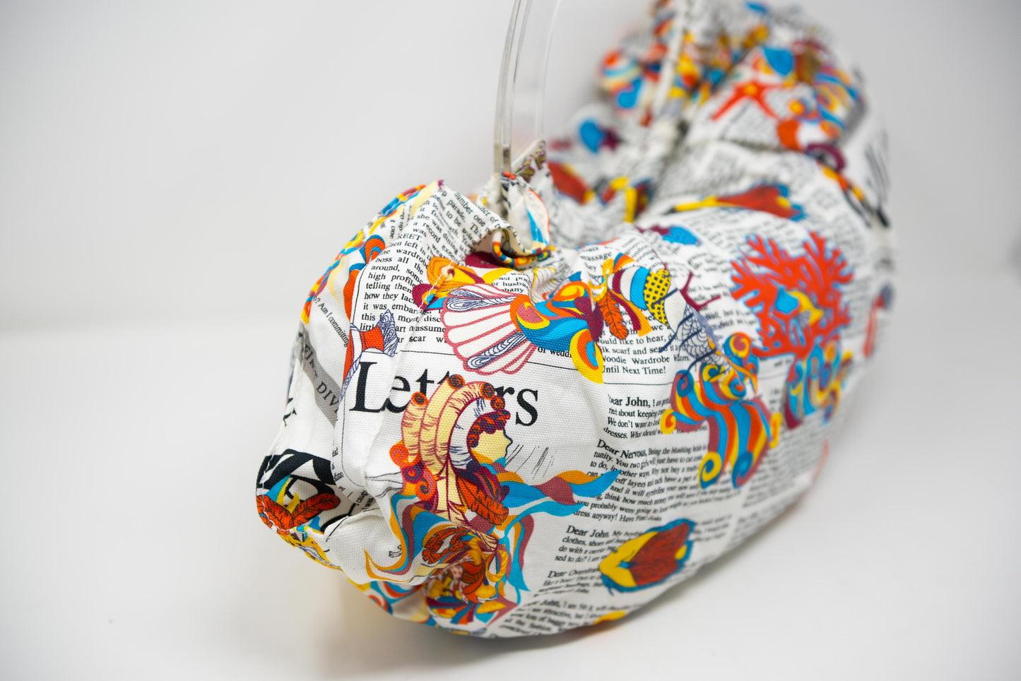 John Galliano Campus Fish Pattern Tote