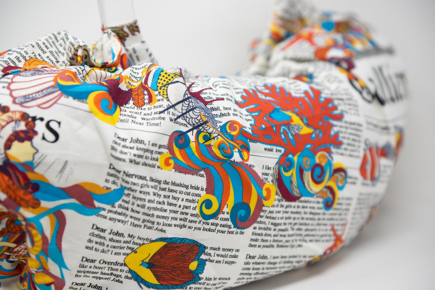 John Galliano Campus Fish Pattern Tote