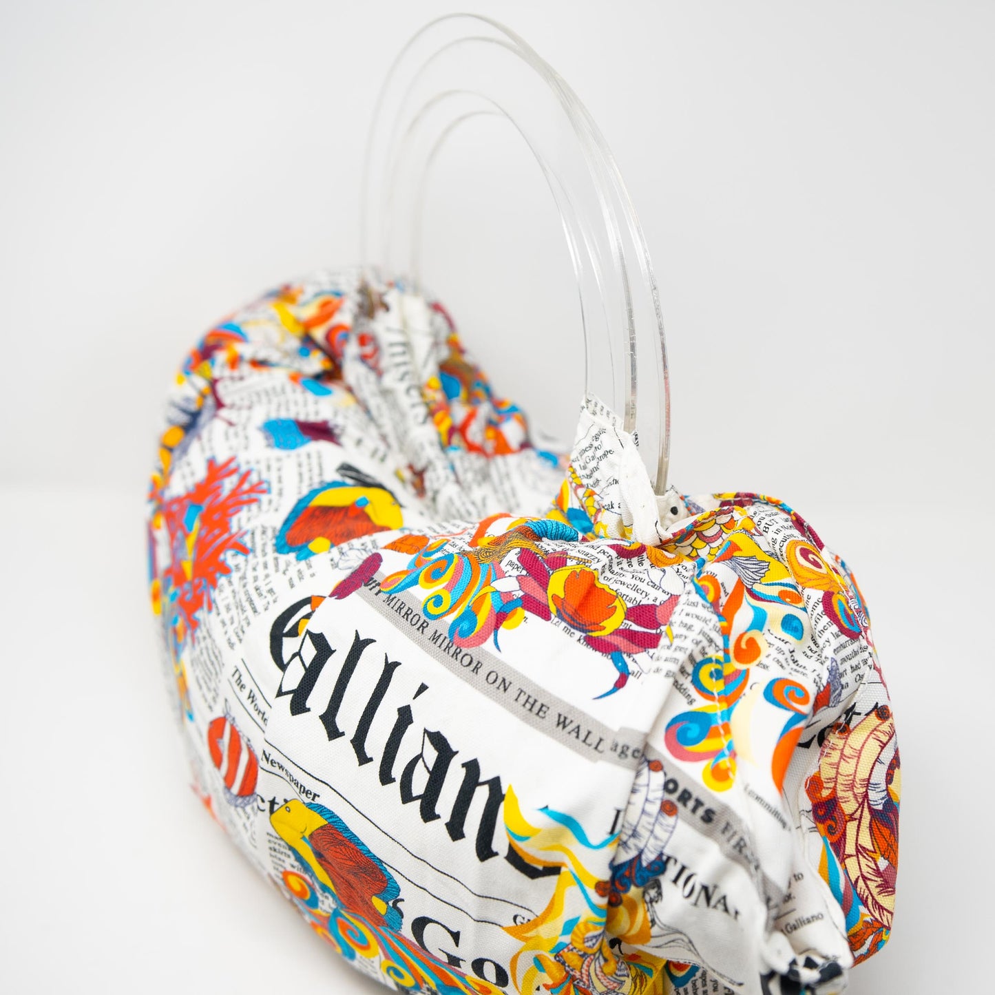 John Galliano Campus Fish Pattern Tote