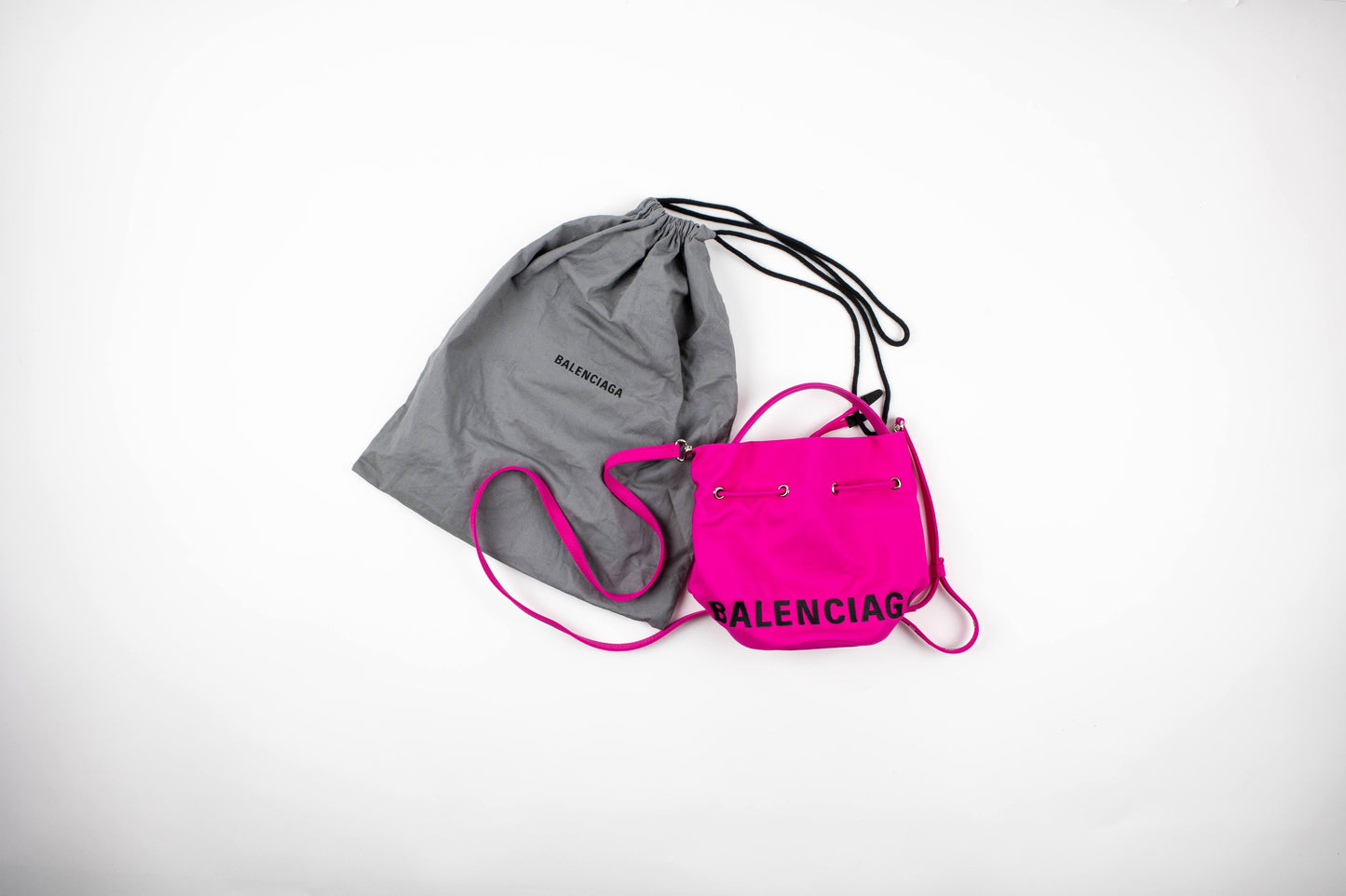 Balenciaga Wheel XS Drawstring Bucket Bag