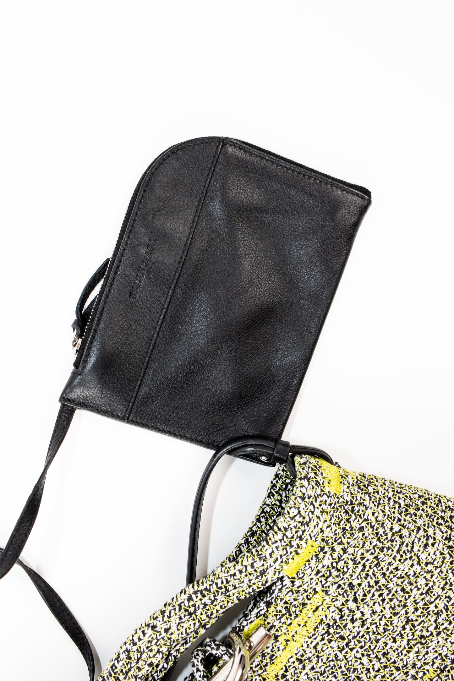 Balenciaga Zigzagger Leather Tote Bag