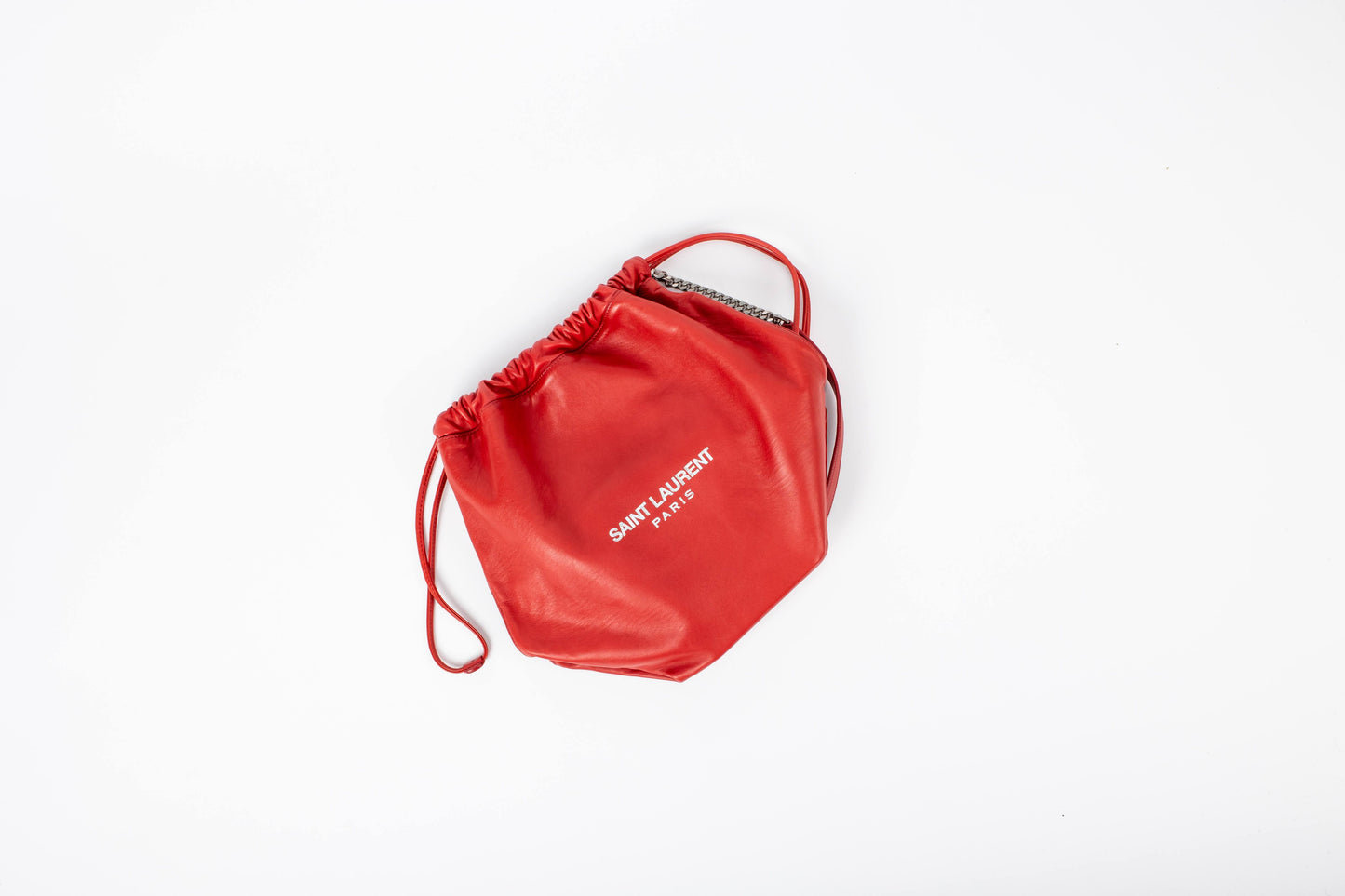 Saint Laurent Teddy Drawstring Bucket Bag