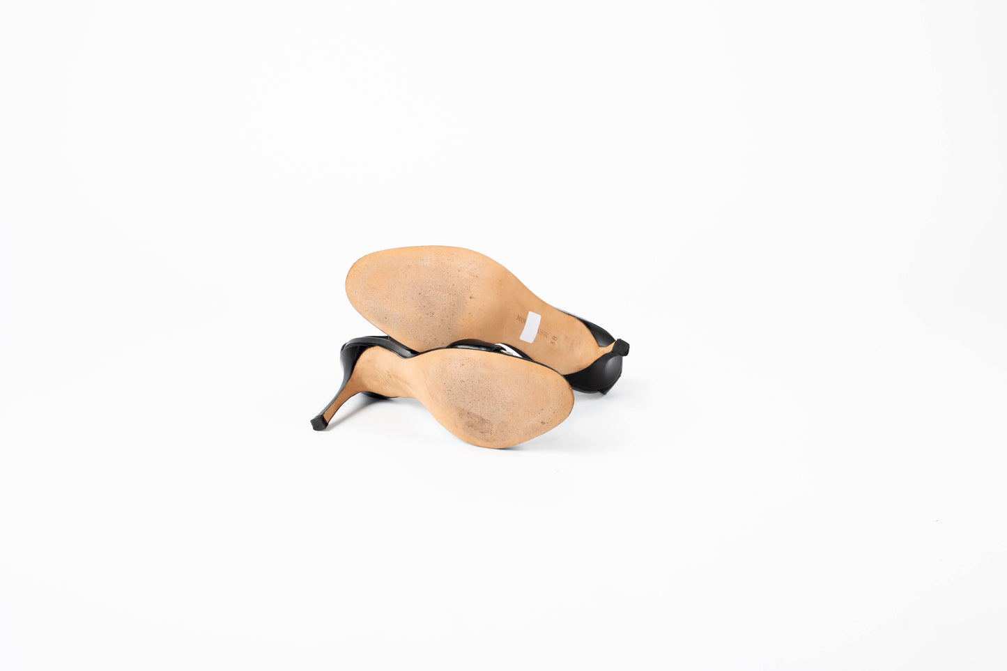 Manolo Blahnik Chain Leather Heels