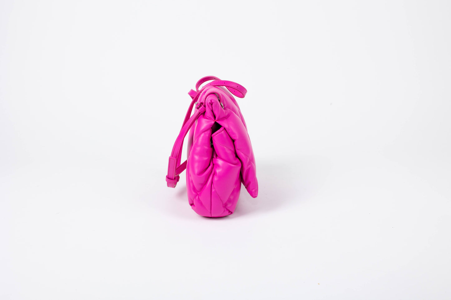 Balenciaga Touch Quilted Puffy Leather Clutch Bag