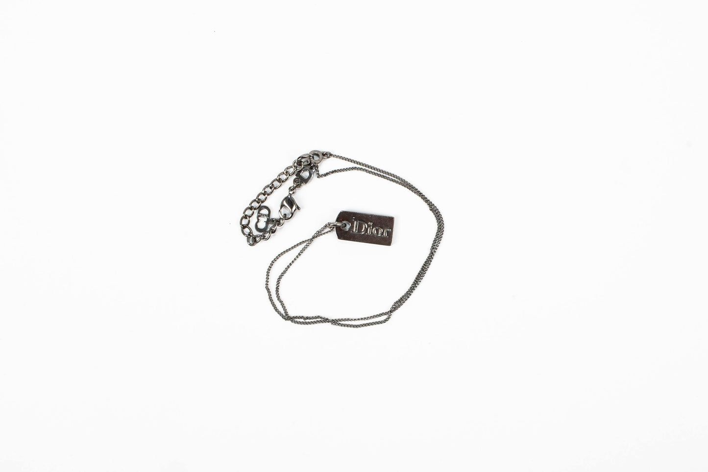 Christian Dior Dog Tag Necklace
