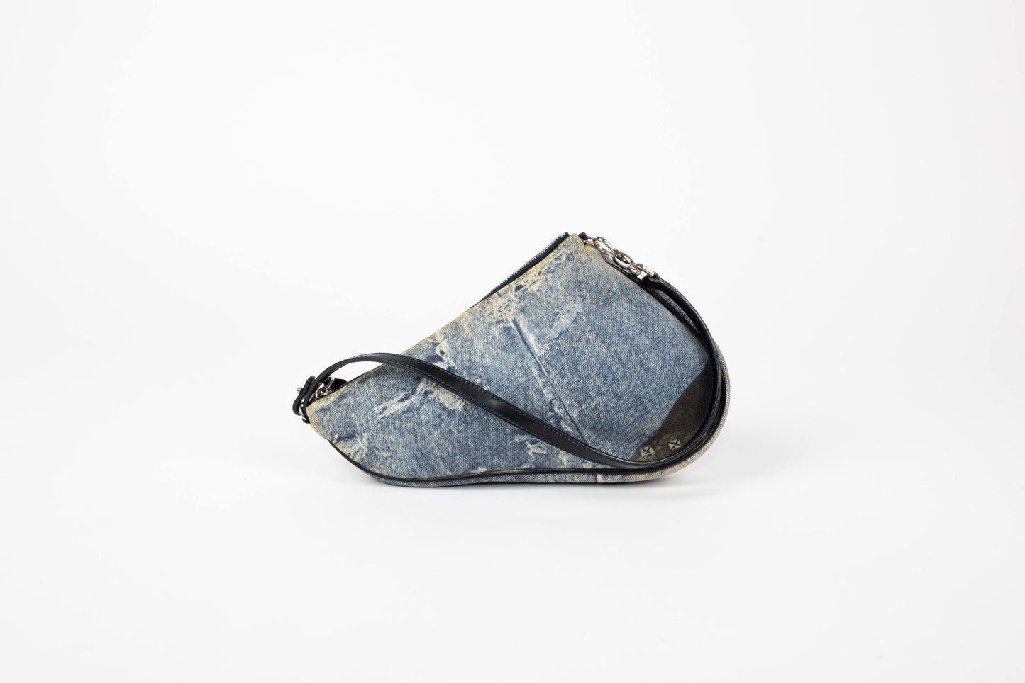 Dior Miss Diorella Denim Print Saddle Bag