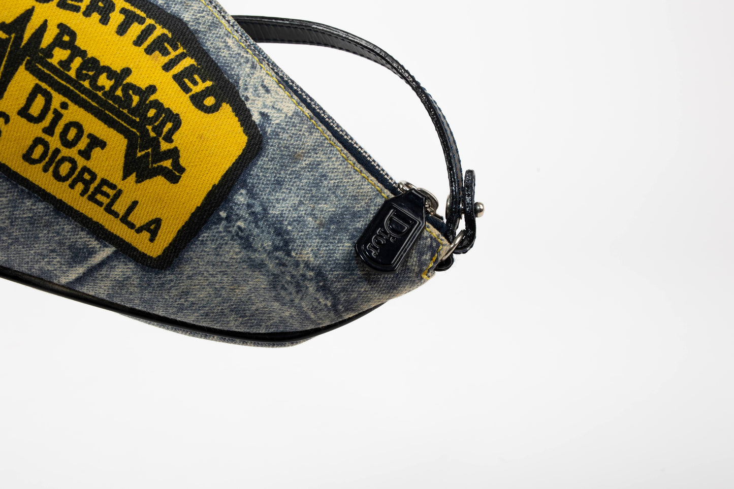 Dior Miss Diorella Denim Print Saddle Bag