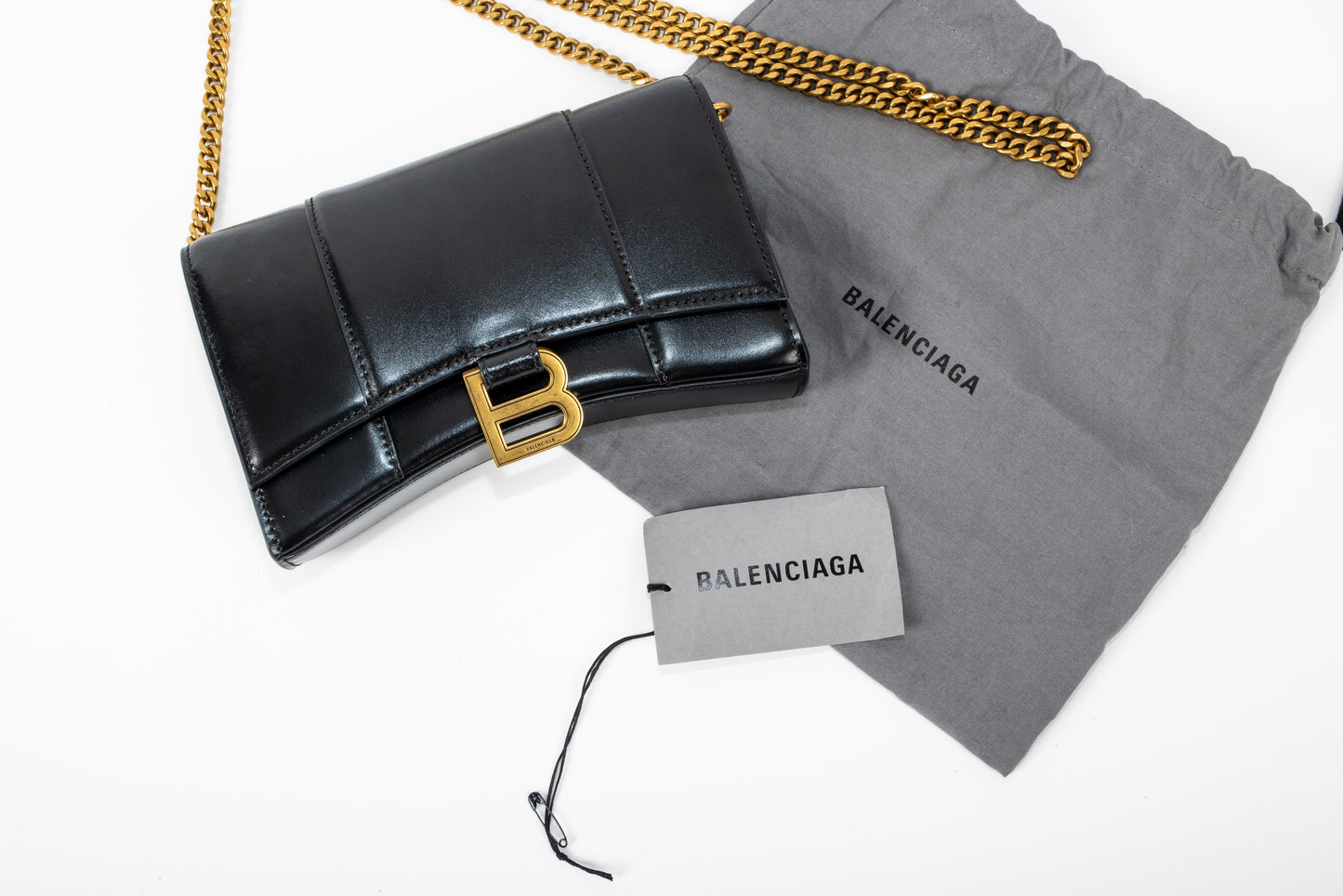 Balenciaga Hourglass Wallet on Chain