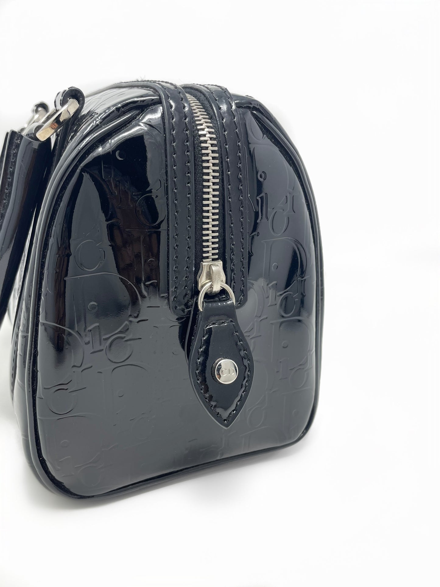 Dior Diorissimo Patent Leather Mini Boston Bag