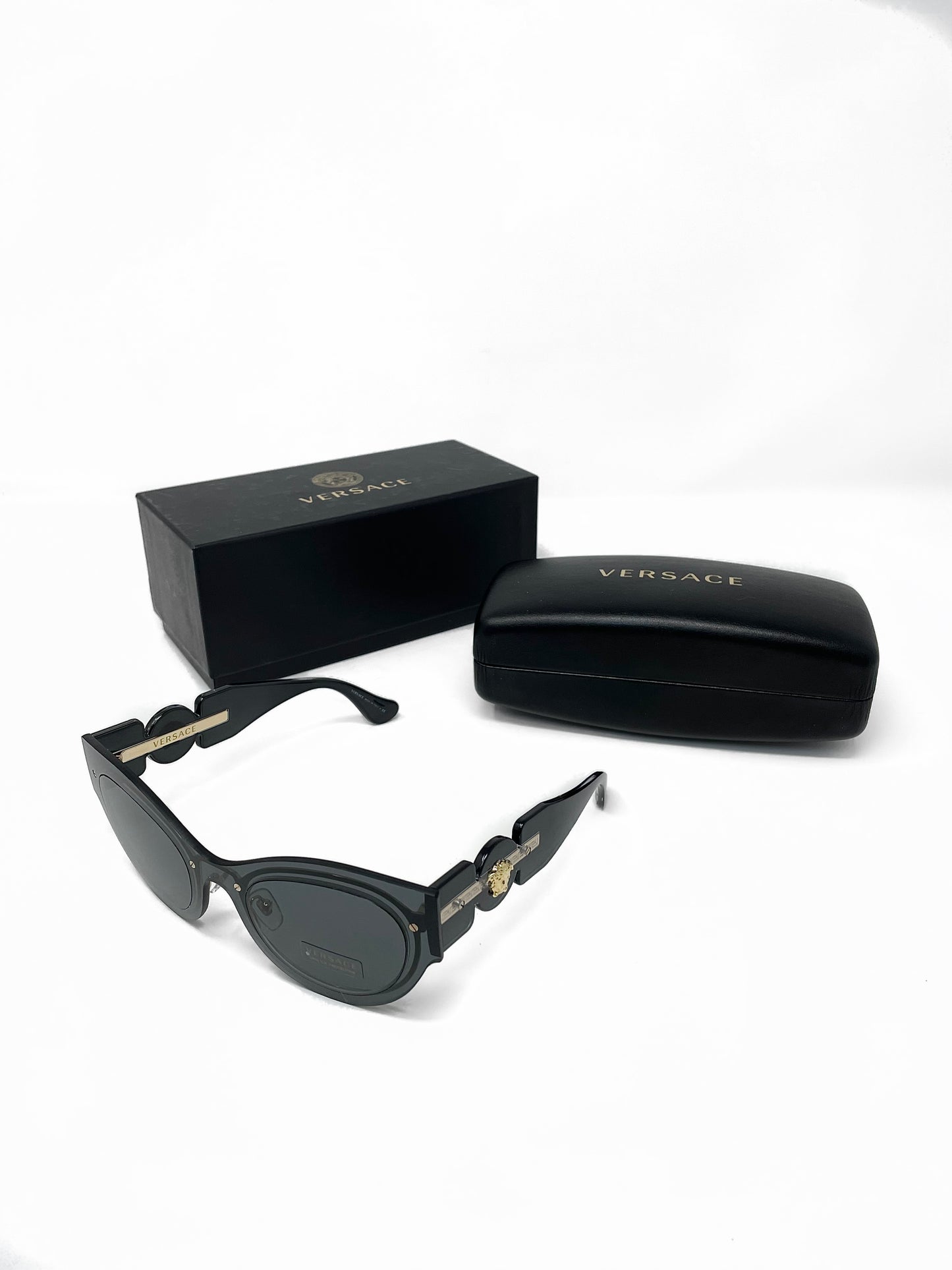 Versace Medusa Metal Cat-Eye Sunglasses