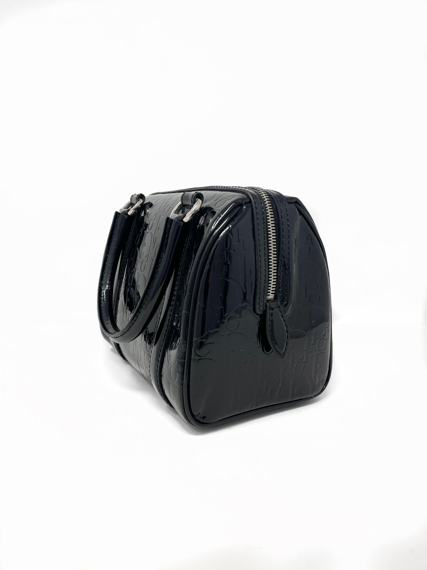 Dior Diorissimo Patent Leather Mini Boston Bag