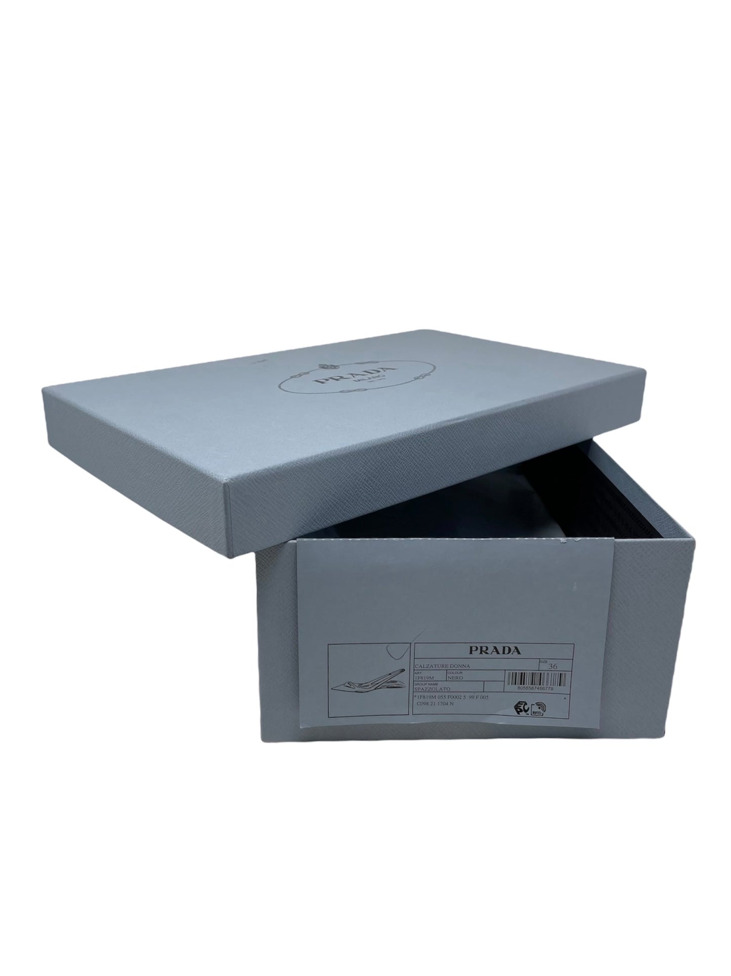 Prada Brushed Leather Slingback Ballerinas