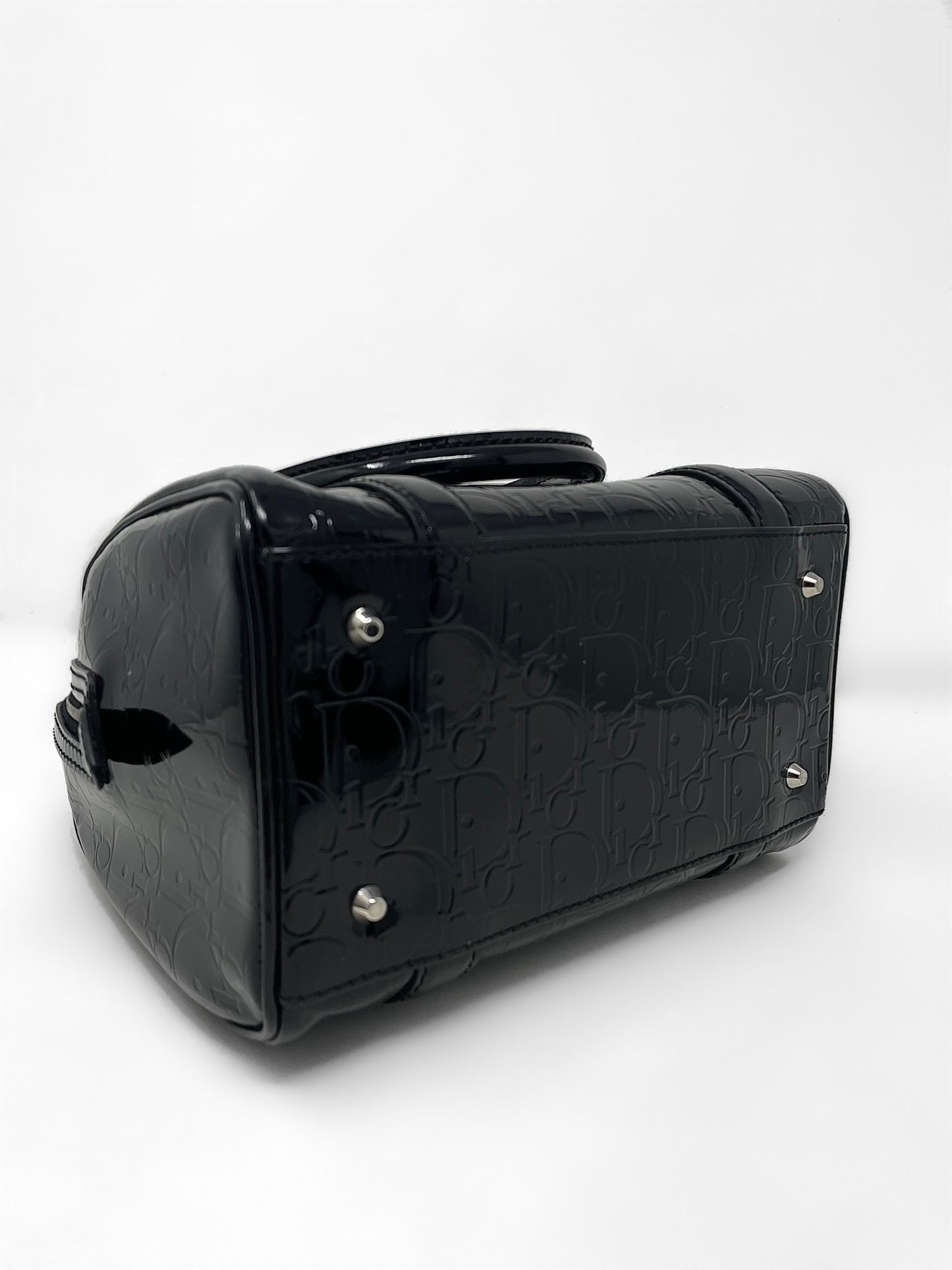 Dior Diorissimo Patent Leather Mini Boston Bag