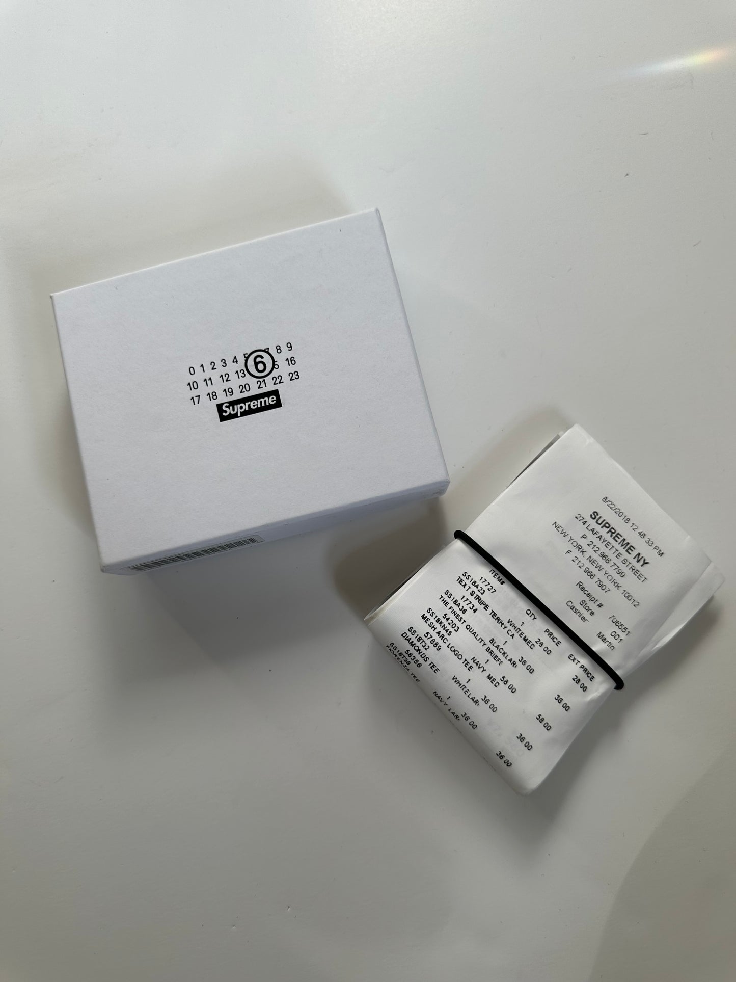 Supreme x MM6 Maison Margiela Receipt Wallet