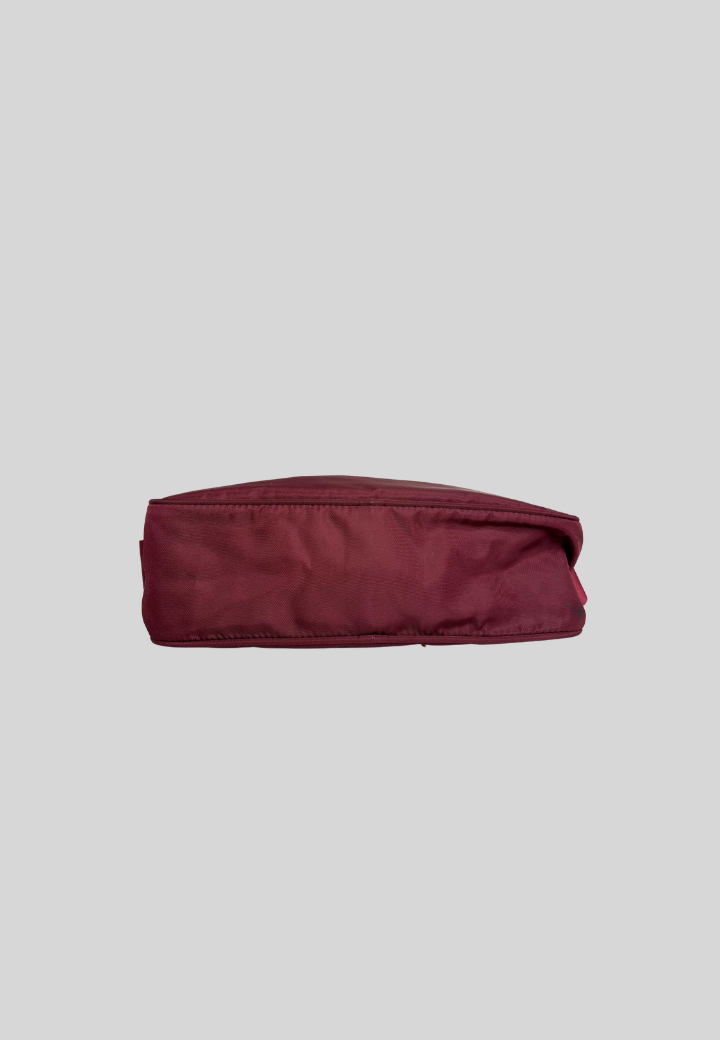 Prada Nylon Burgundy Shoulder Bag