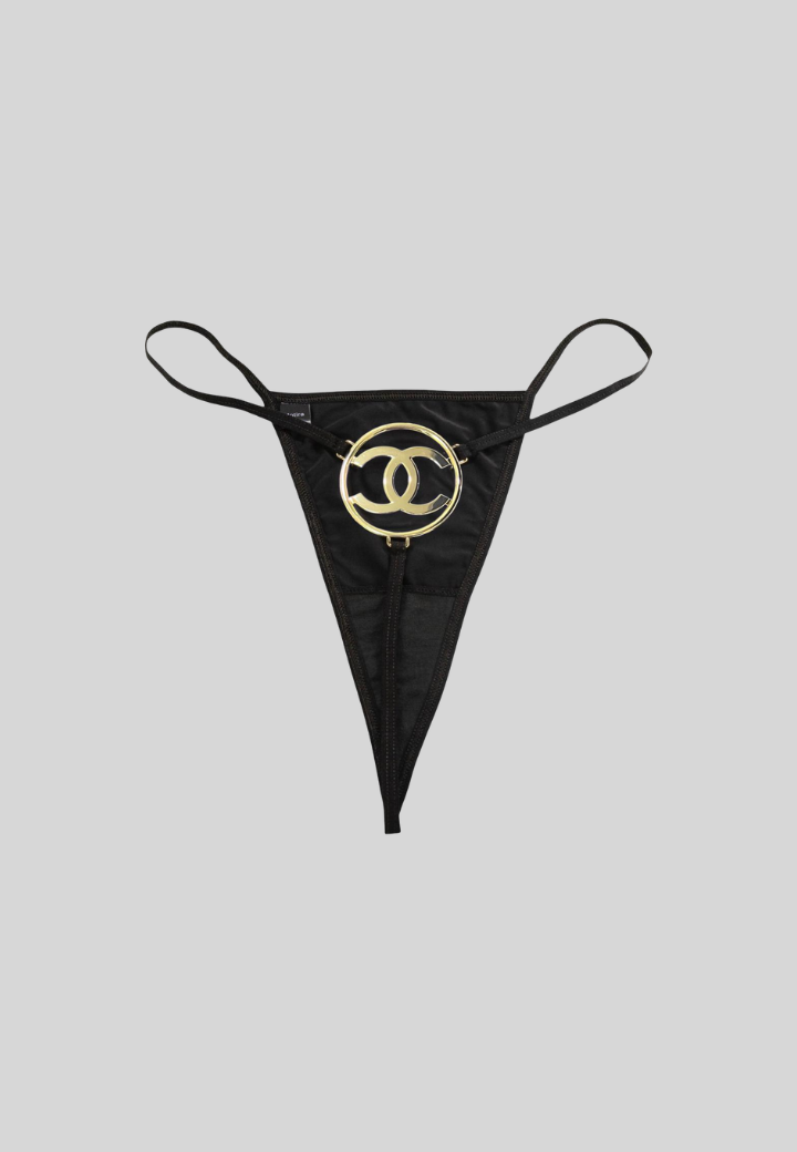 Chanel Reworked Thong | Black