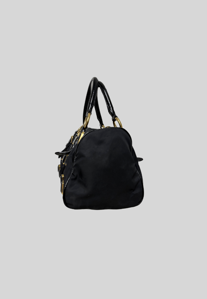 Prada Tessuto Pietre Jeweled Nylon Bag