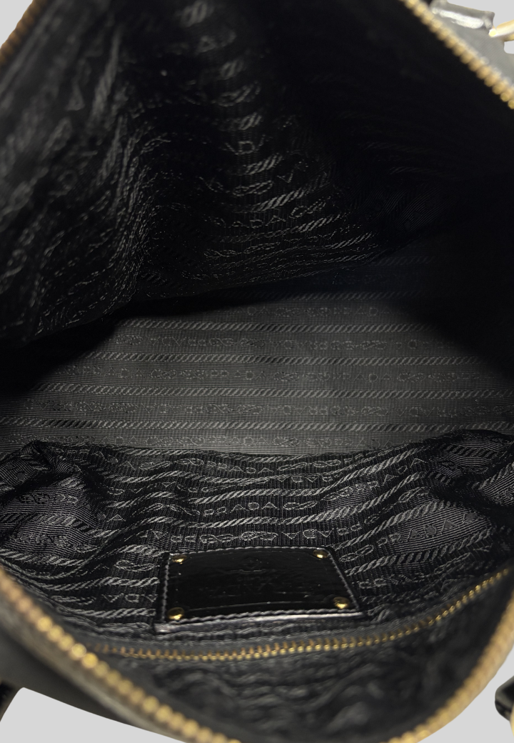 Prada Tessuto Pietre Jeweled Nylon Bag