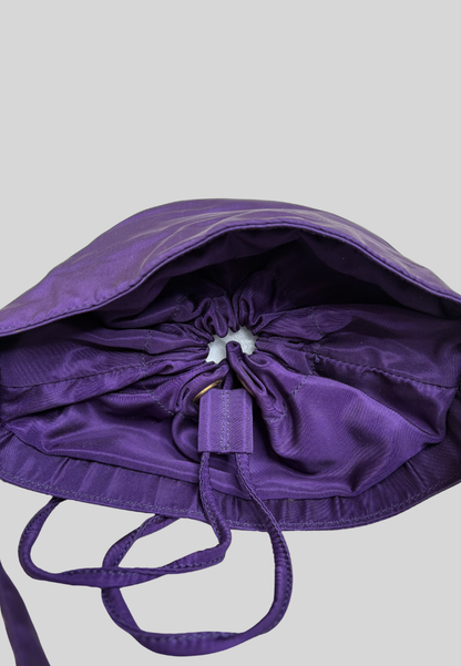 Prada Violet Nylon Bucket Bag